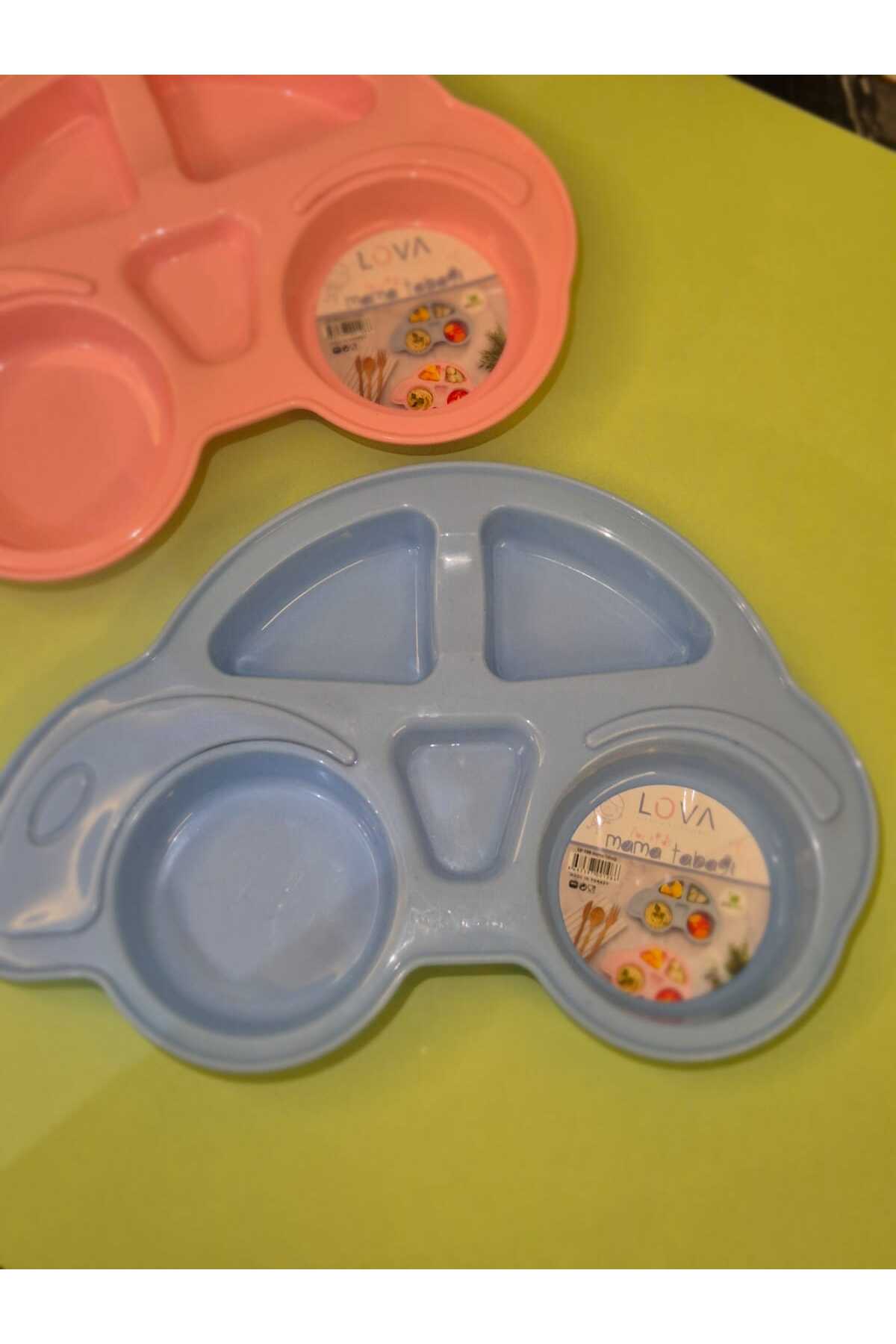 Lova PLASTİK MAVİ MAMA TABAĞI ARABA MODEL 30X17 CM fotoğrafı 3 (önizleme)