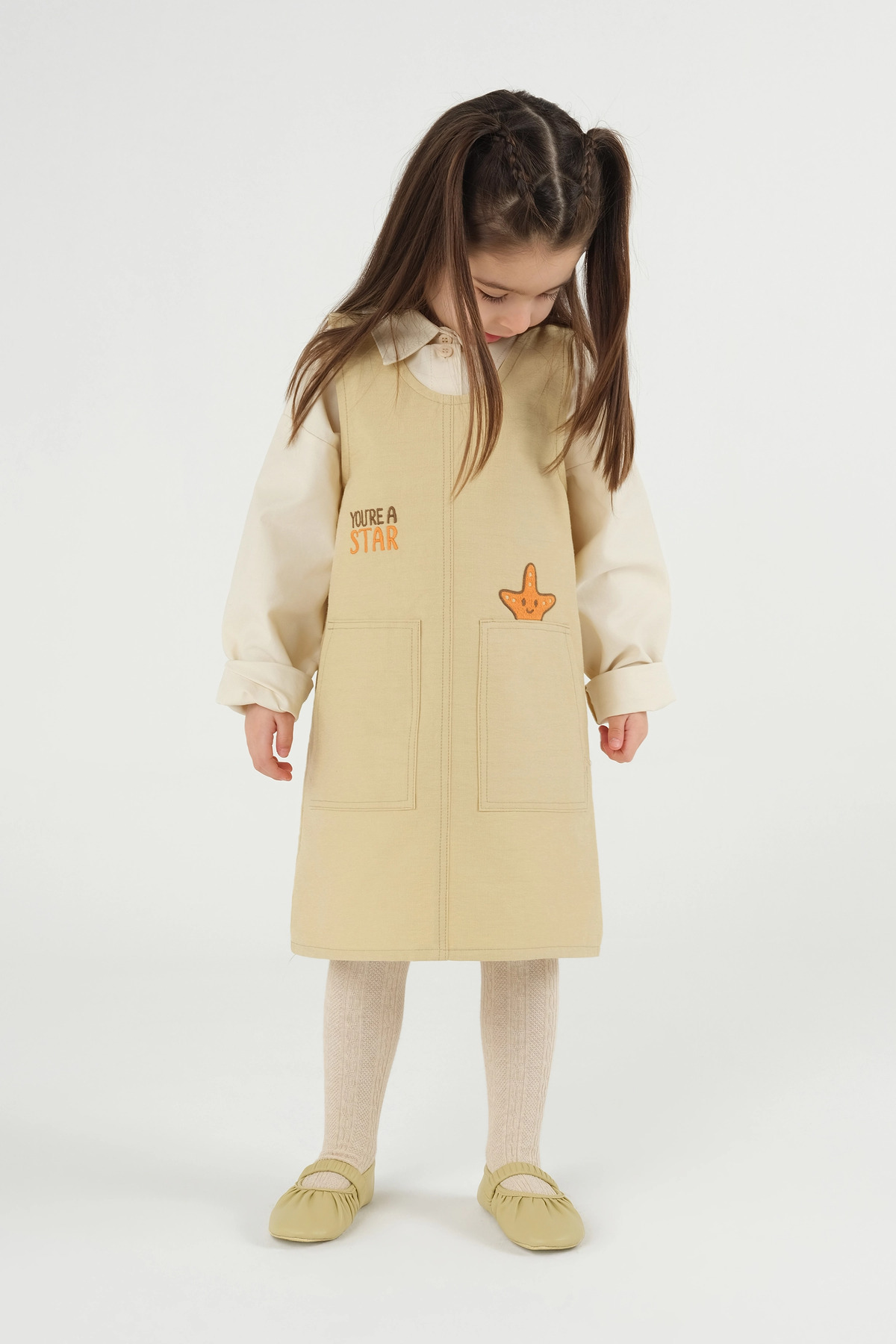 Mioma Kids Cep Detaylı Jile Tereyağ Sarısı fotoğrafı 4 (önizleme)