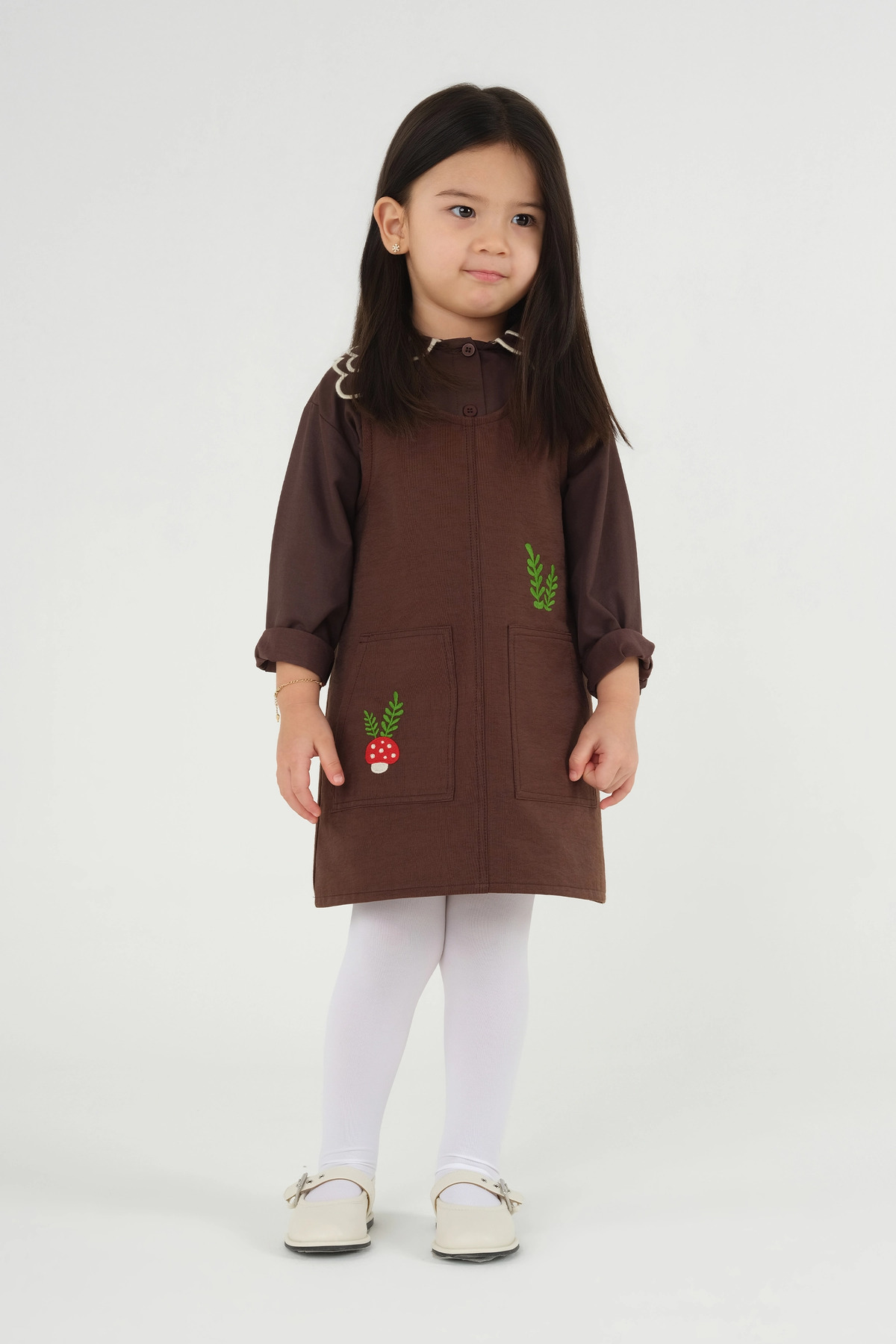 Mioma Kids Cep Detaylı Jile Kahve fotoğrafı 2 (önizleme)