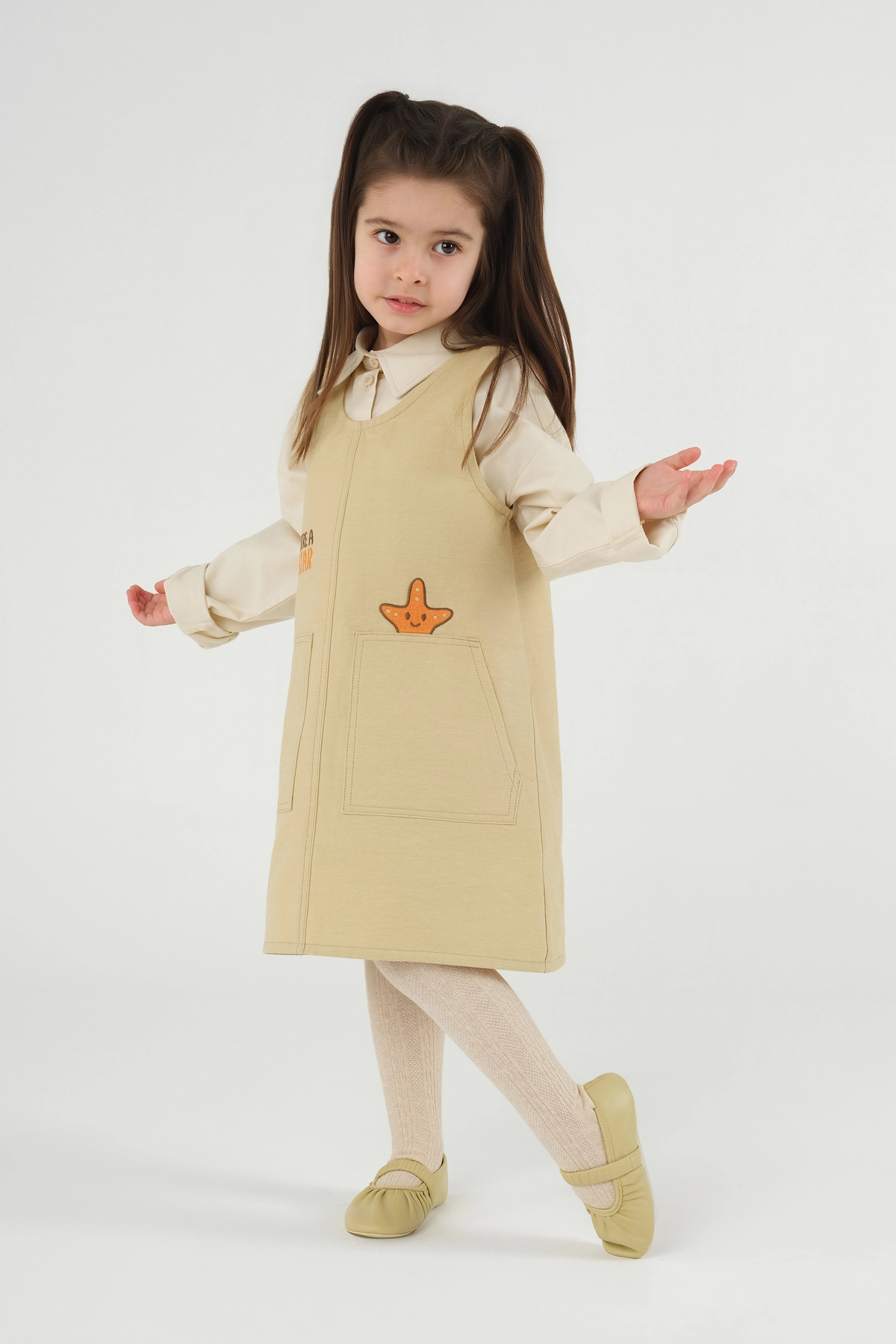 Mioma Kids Cep Detaylı Jile Tereyağ Sarısı fotoğrafı 5 (önizleme)