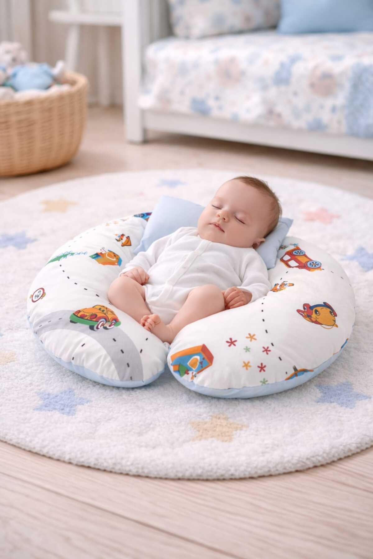 SALLHOMEE Emzirme Yastığı Bebek Destek Minderi – Çok Amaçlı Hamile & Emzirme Destek Yastığı – Yumuşak Dolgulu fotoğrafı 4 (önizleme)