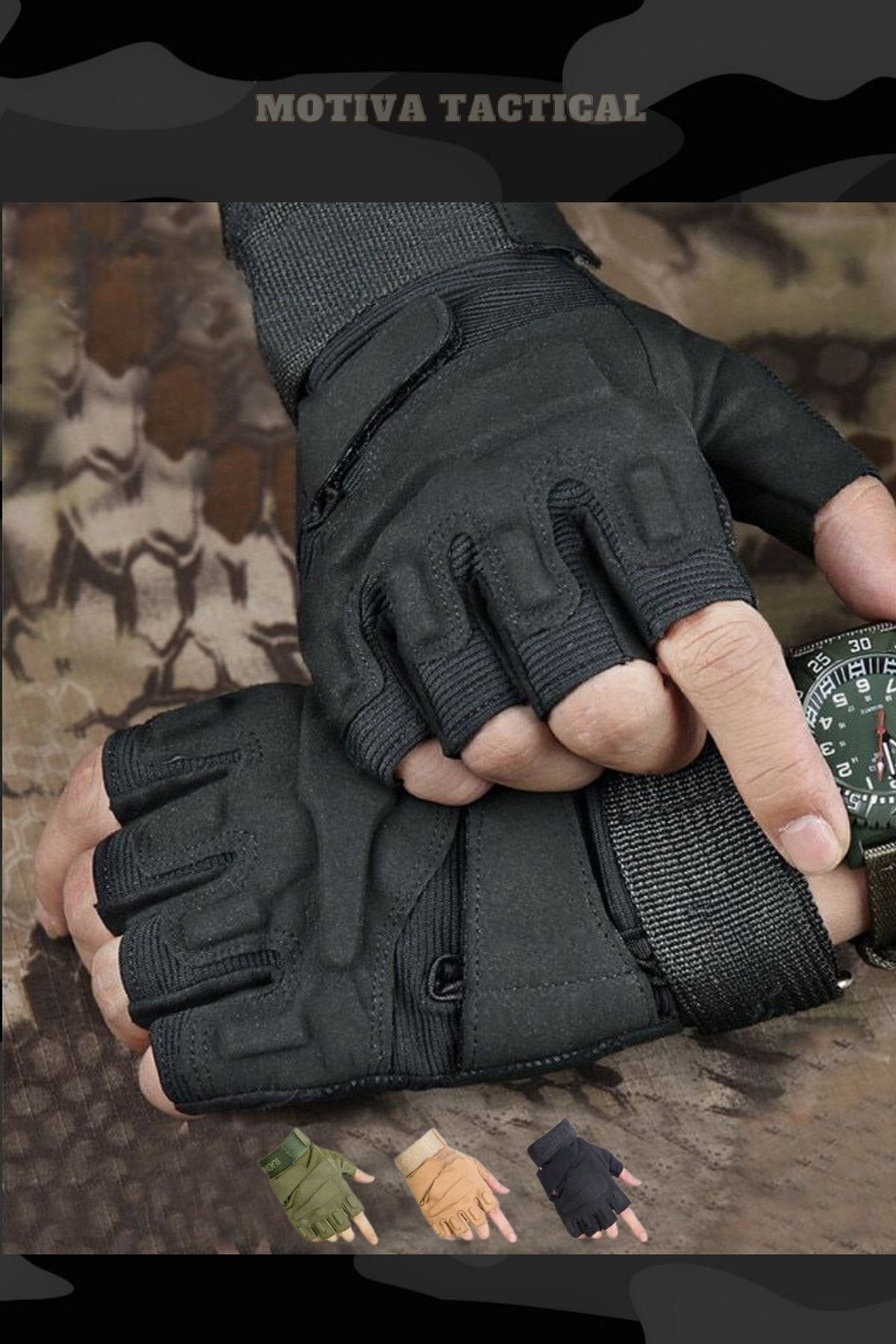 Forestia  Blackhawk Siyah Taktikal Avcı Motosiklet Bisiklet Airsot Eldiven - Taktik Eldiven