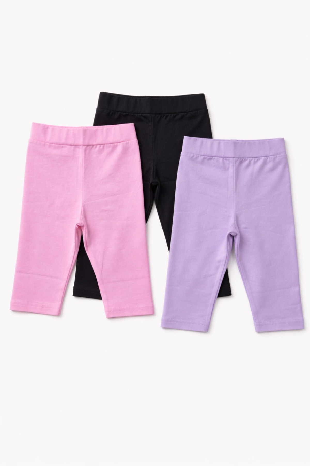 Kids Leggings 3-Pack Capri Cotton Leggings