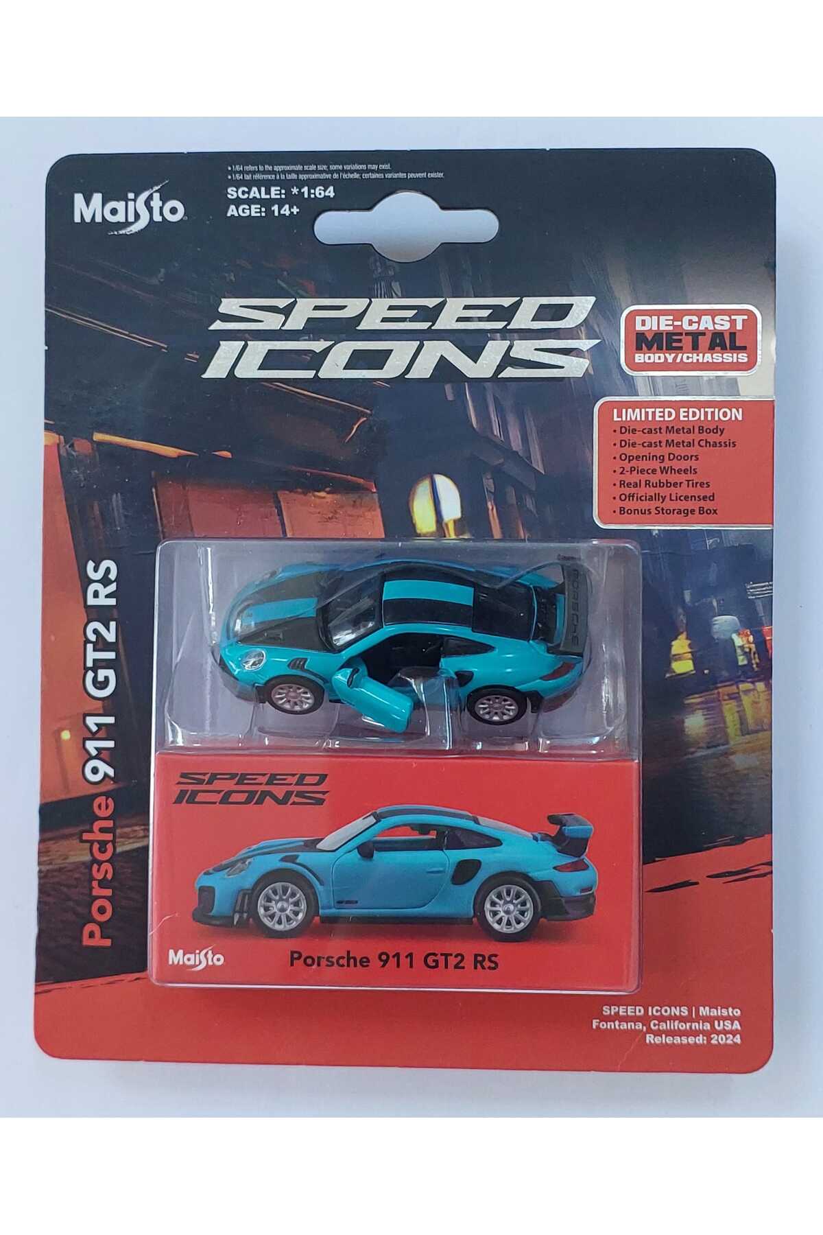 Maisto Speed Icons Porsche 911 GT2 RS 1:64 Die-Cast Metal Model