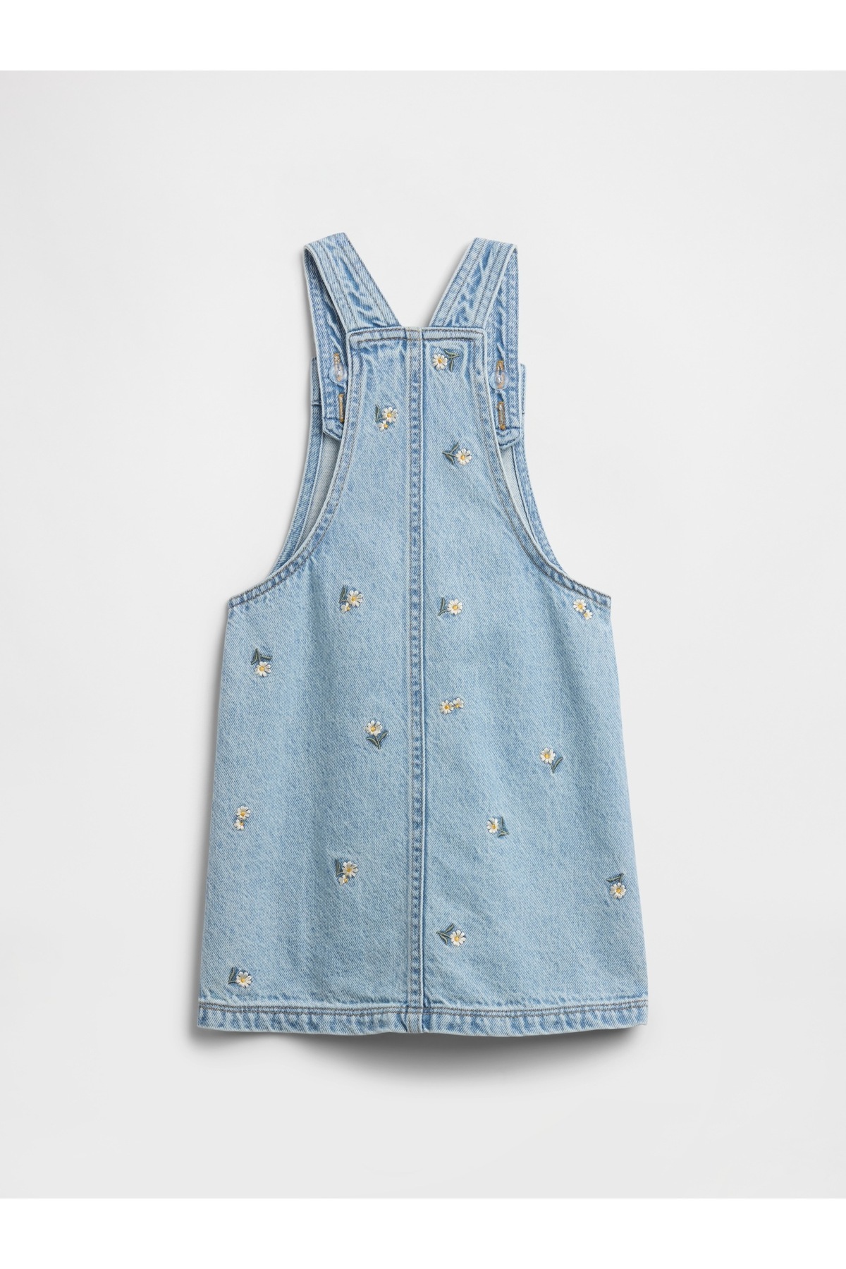 GAP Kız Bebek Açık Mavi BabyGap Denim Tulum Etek fotoğrafı 3 (önizleme)