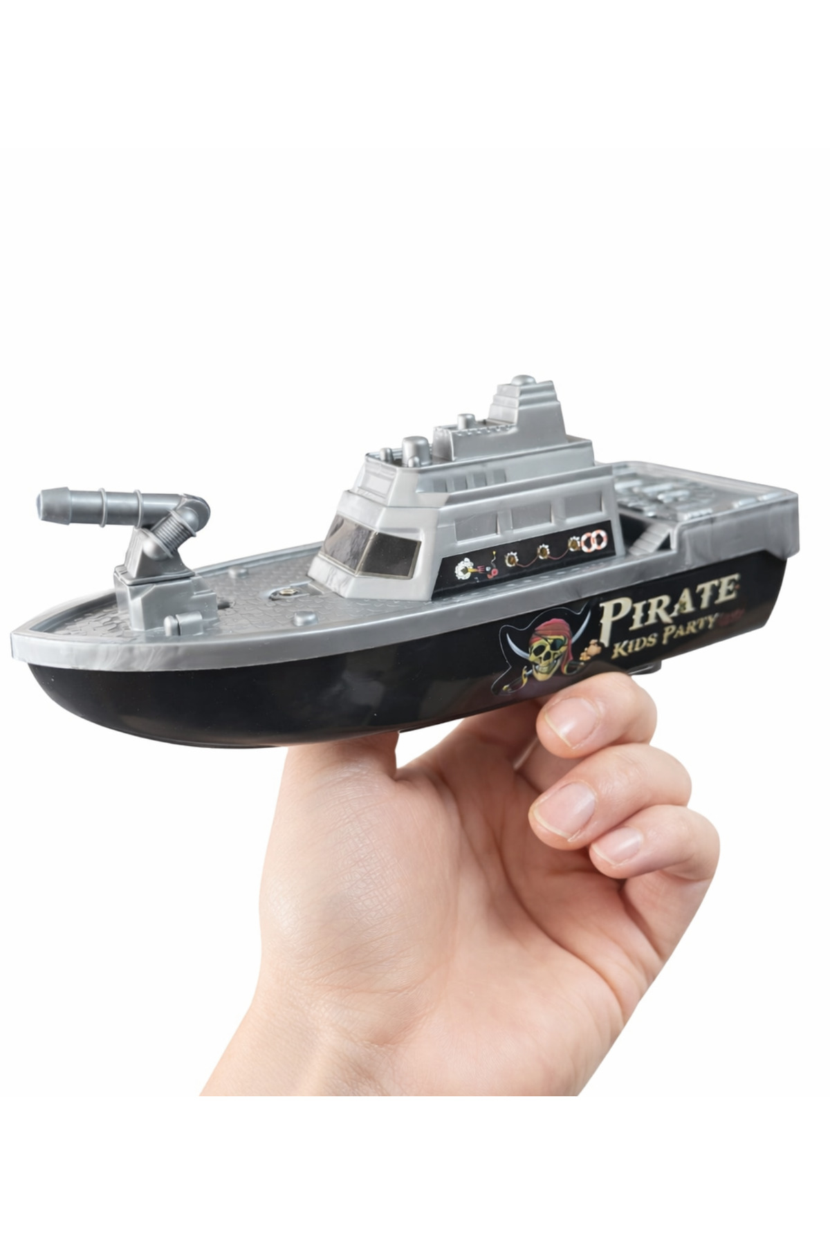 LRS STORE Pilli Yüzen Oyuncak Tekne – Pirate Kids Party – Suda Yüzer – Küvet & Havuz Oyuncağı fotoğrafı 6 (önizleme)