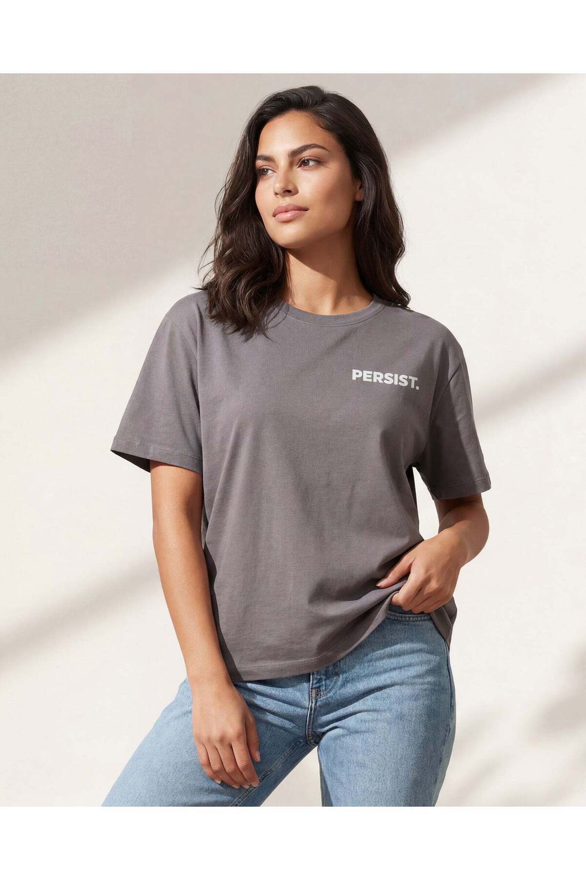 REDTAG Women Grey Embroidered Active T-Shirt