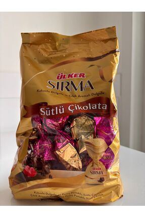 Ülker Sırma Kakaolu ve Çilek Aromalı Dolgulu Prinç Patlaklı Sütlü Çikolata 44...