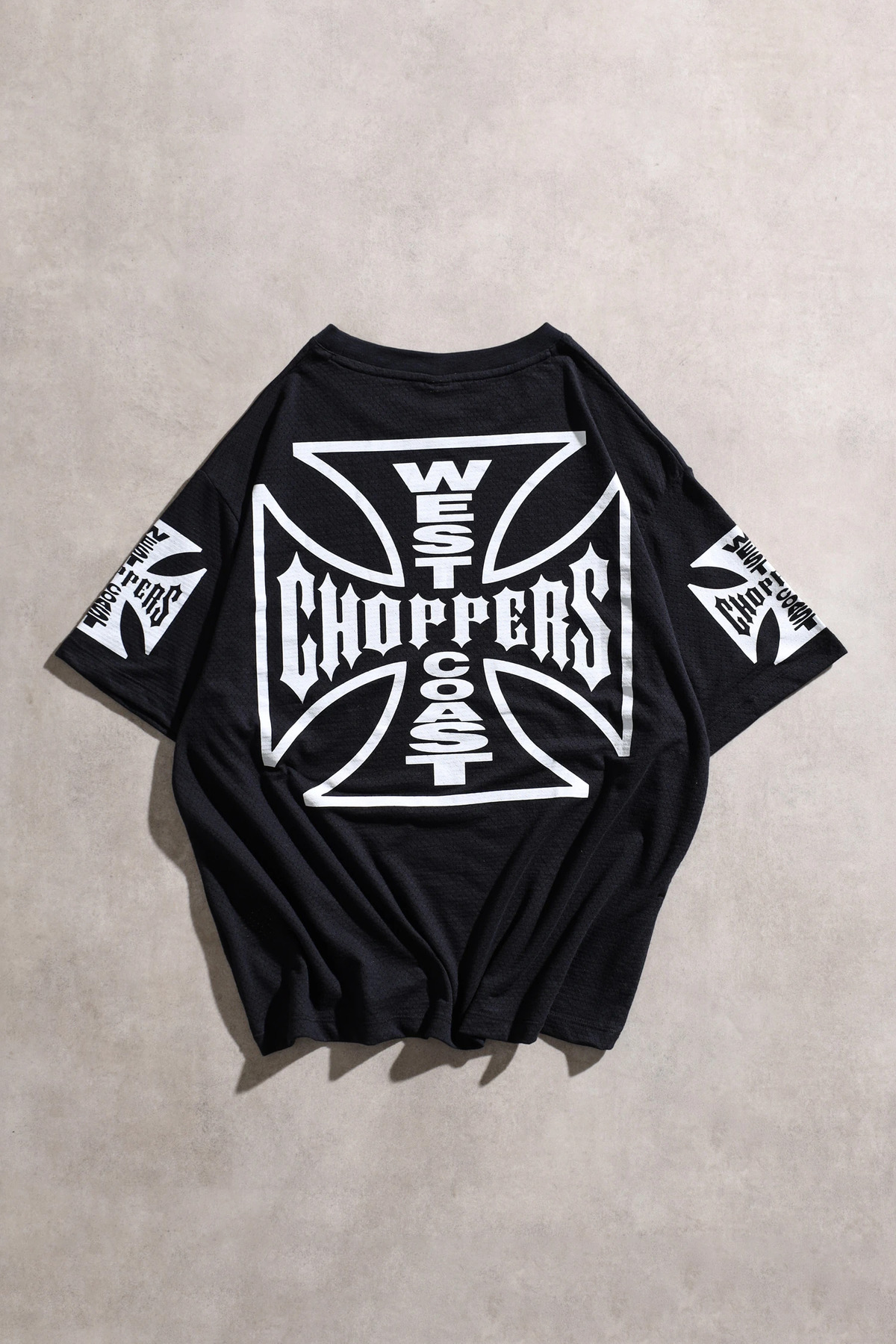 Overdrive West Coast Choppers Siyah Fileli Oversize Unisex Kısa