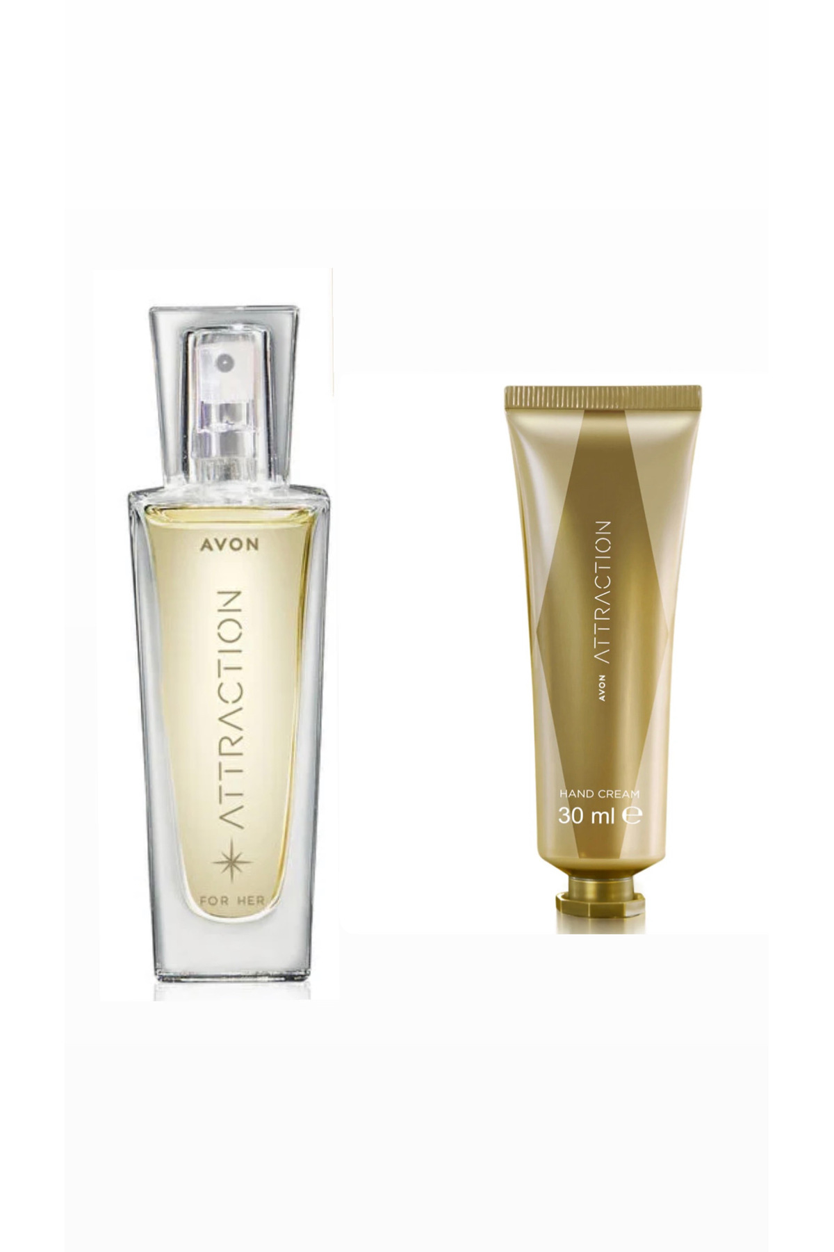 AVON Atraction 50 ml parfüm Atraction 30 ml el kremi — 85362695358987