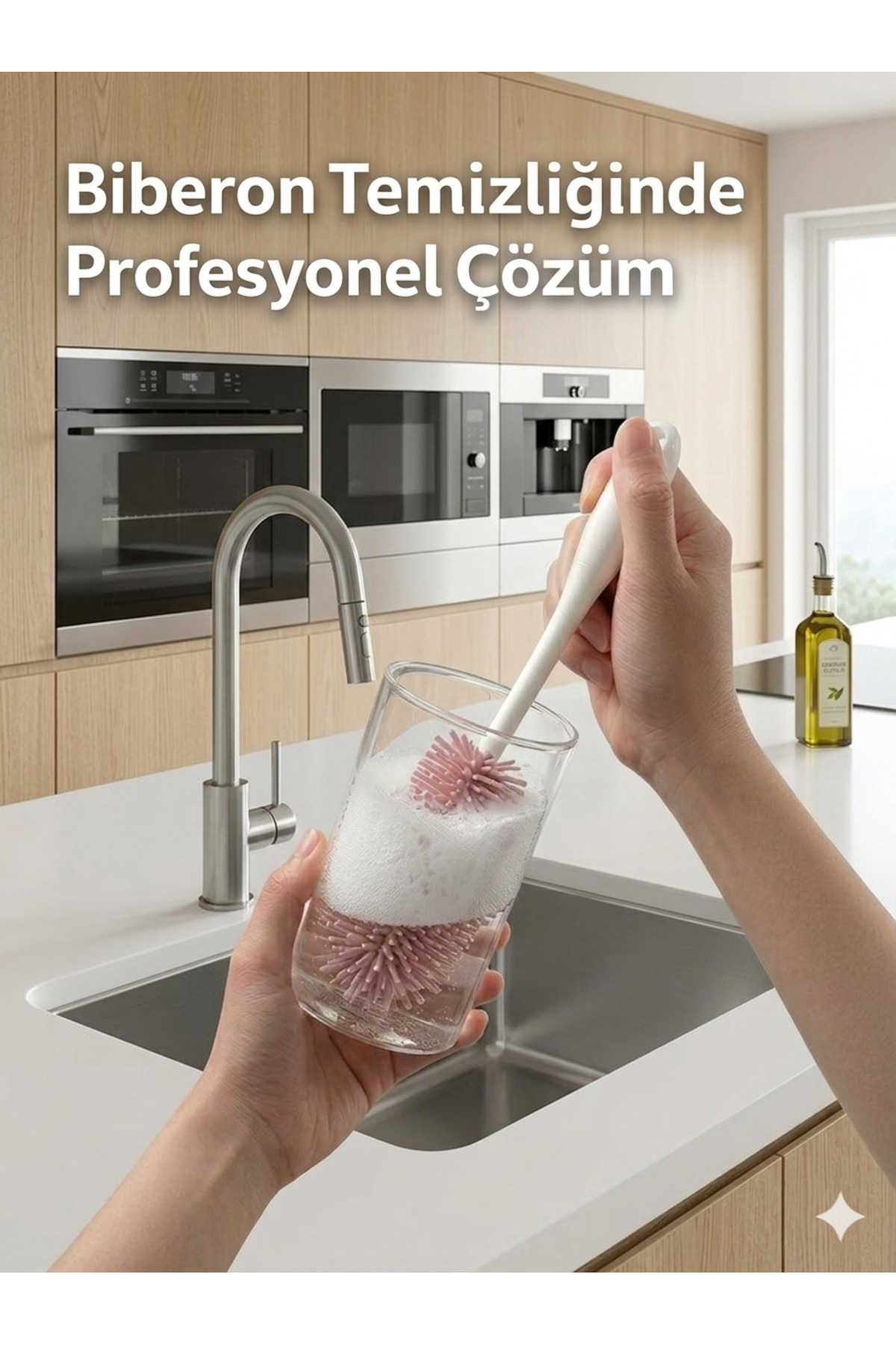 CPAZH Co. Biberon ve Şişe Temizleme Fırçası Silikon Süt Şişe Bardak Termos Sürahi fotoğrafı 7 (önizleme)