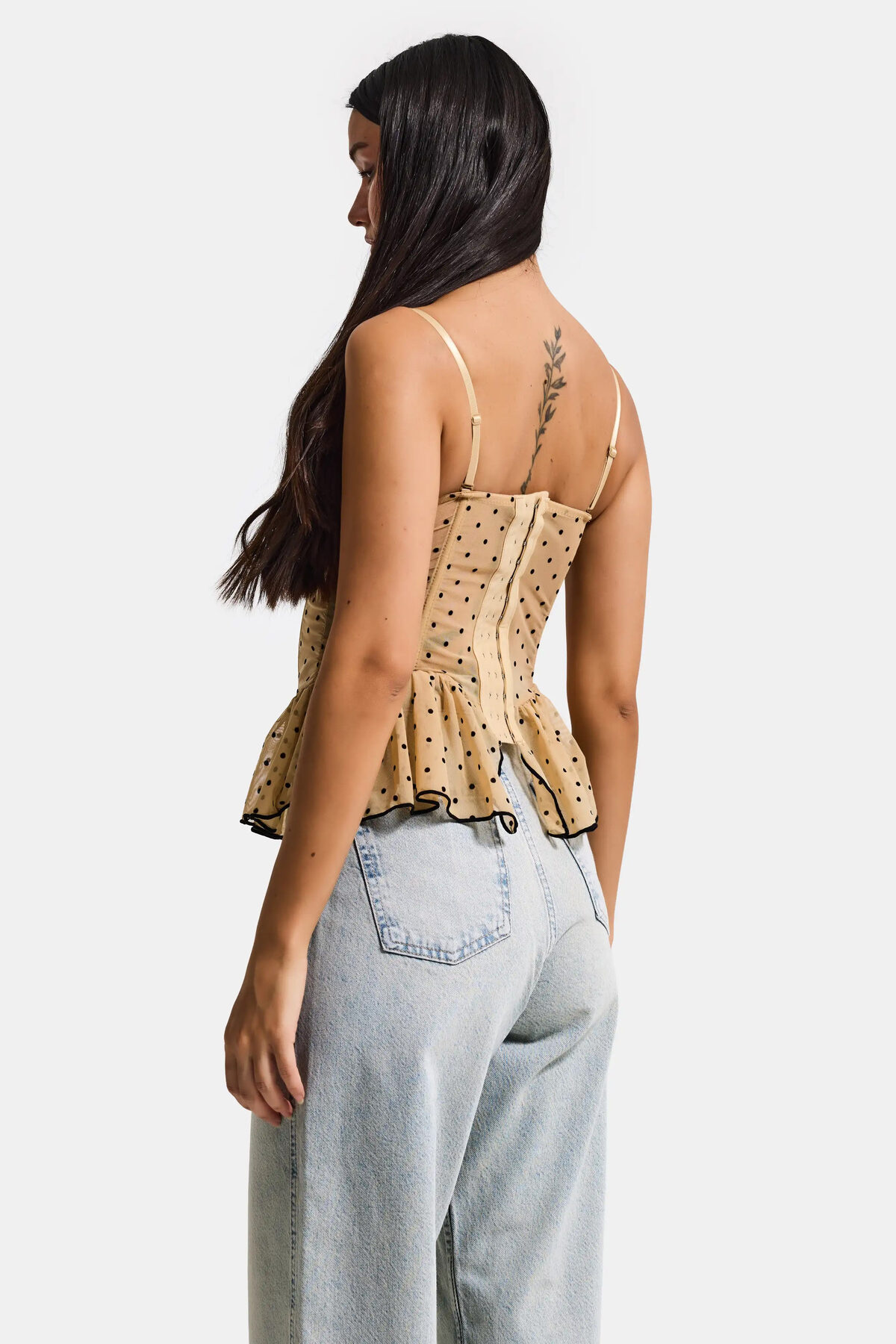 it's basic  Kadın Bej w5 Balenli Cup Destekli Askılı Büstiyer - Görsel 6