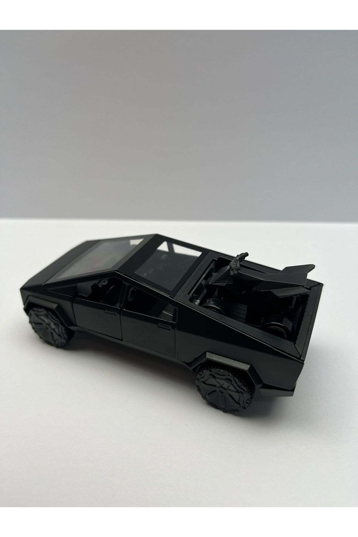 afreyz oyuncak Oyuncak Tesla Cybertruck Metal Araba Çek Bırak Tesla Ve Atv 1:36 Kapı Bagaj Açılır Kutulu Araba fotoğrafı 3 (önizleme)