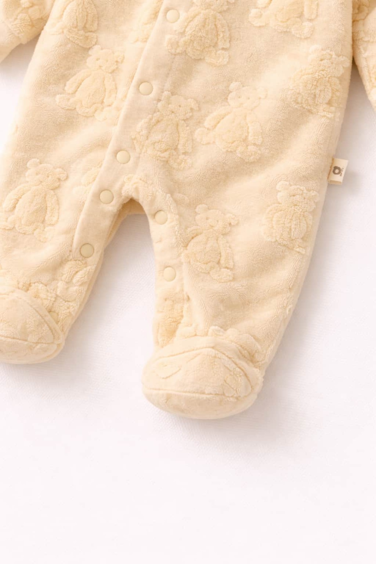 KapsülBebek %100 Pamuk Peluş Ayıcık Desenli Tulum Set fotoğrafı 5 (önizleme)