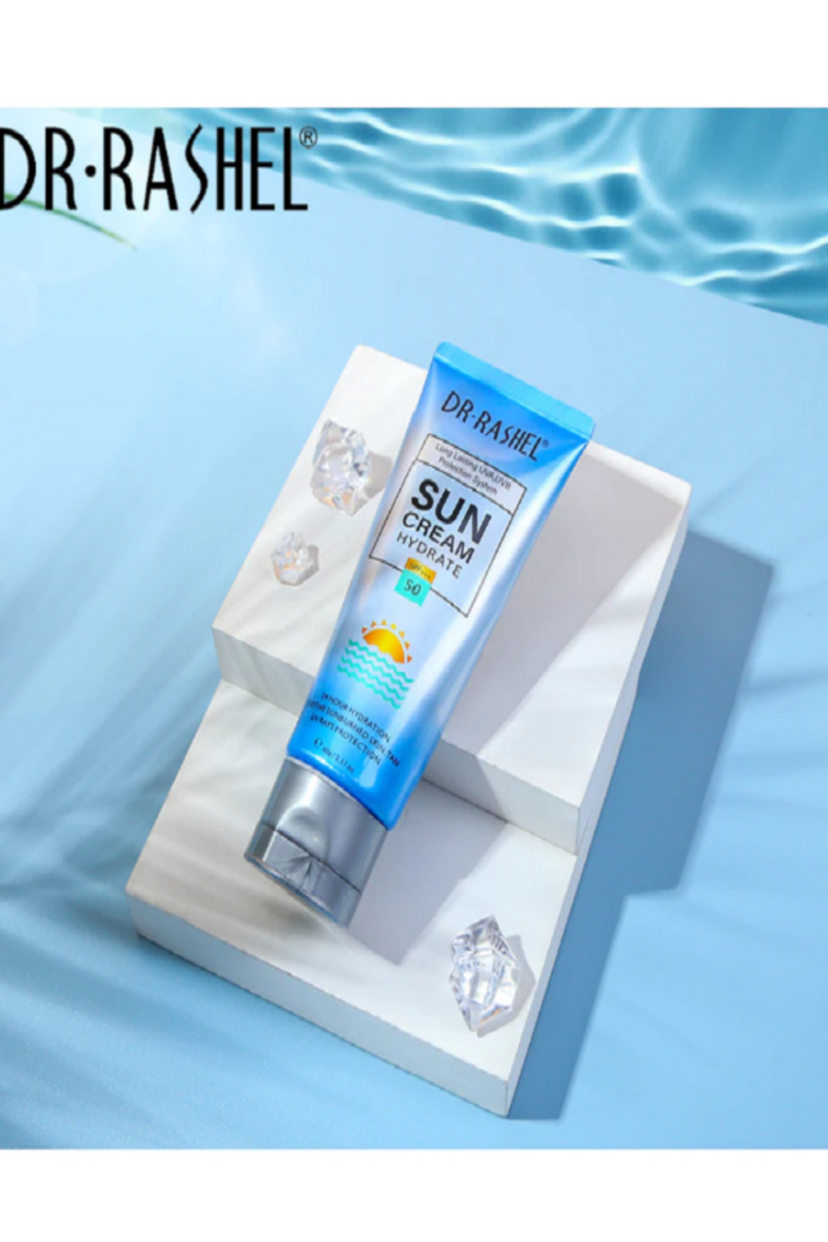 Protect hydrate Sun cream SPF 50 Alo Evera Özlü Yaşlanma Karşıtı Beyazlatıcı Güneş Kremi 60 gm — 5656445656456164 — تصویر 2 از 6