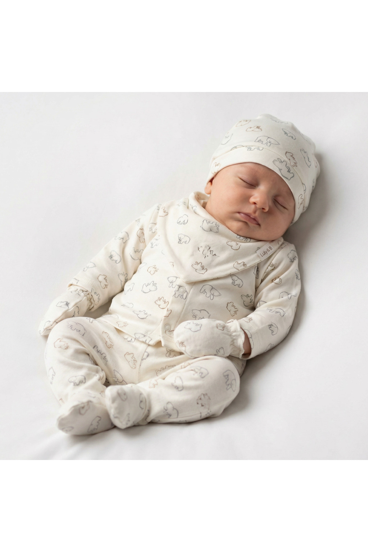 artemoris Unisex 0-3 Ay Renkli Panda 5'li Zıbın Takım - Fiyatı