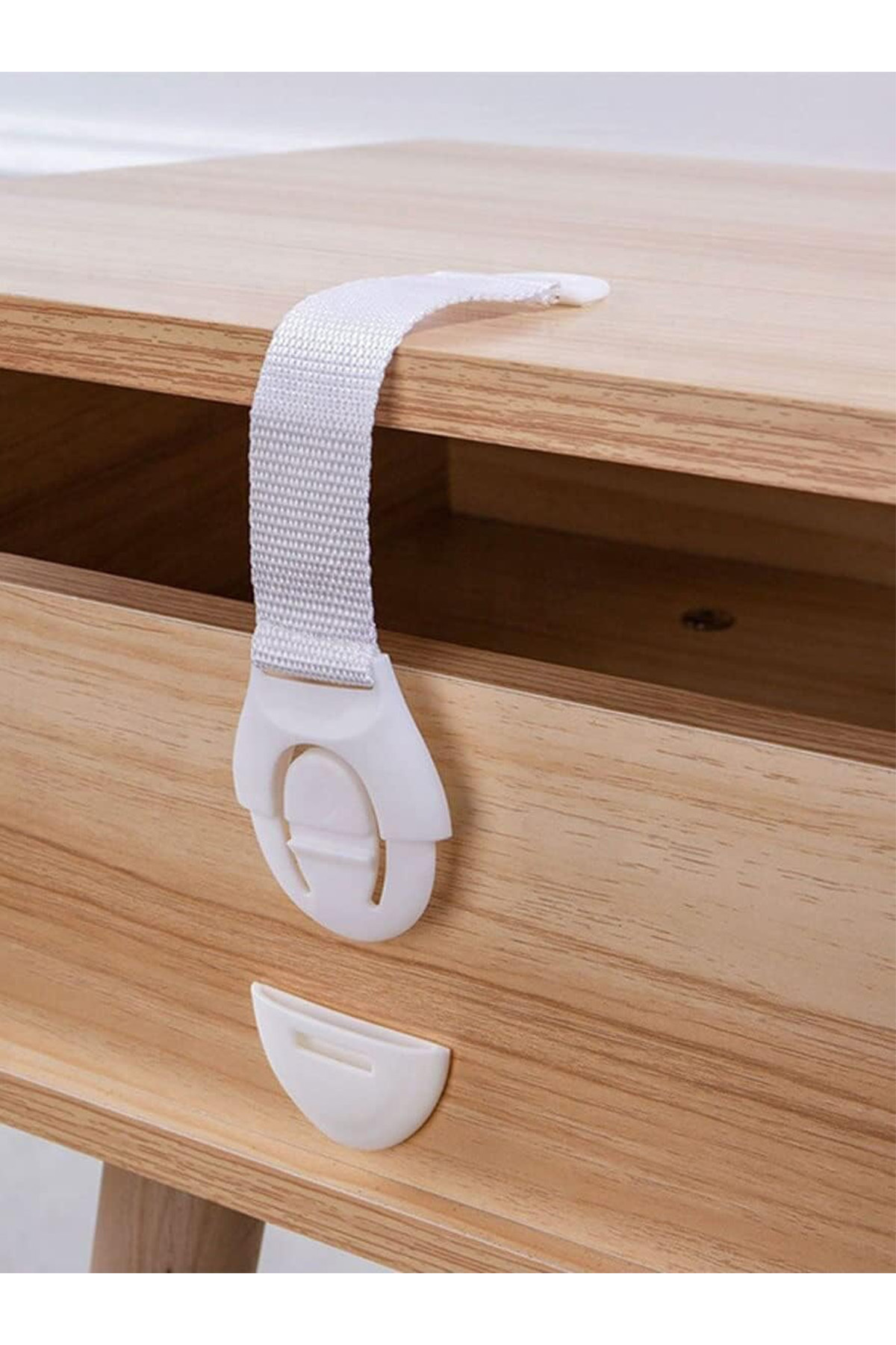 İdeal Baby 1 Adet Kordonlu Çok Amaçlı Çekmece Kilidi Güvenlik Emniyet Kilidi Dolap Fırın Buzdolabı Kilidi fotoğrafı 6 (önizleme)