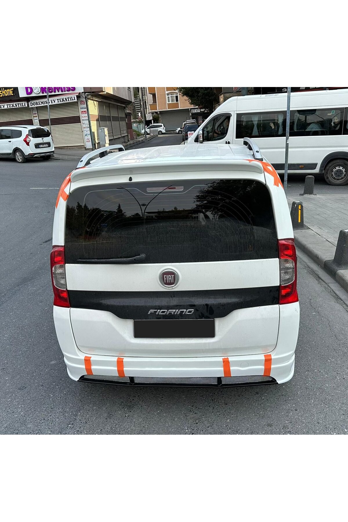Fiat Fiorino uyumlu Beyaz Boyali Spoiler Plastik
