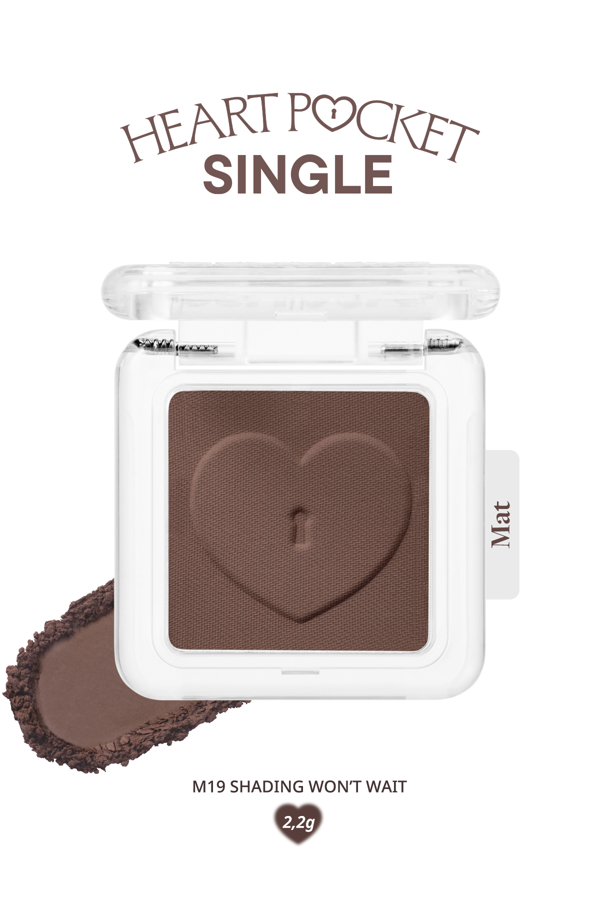 PERIPERA Kişiselleştirilebilir Mat Tekli Far Heart Pocket Single (M19 Shading Wont Wait) - Fiyatı, Yorumları