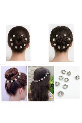 NEW HİLL Yeni sezon taşlı çıtçıtlı saç süsü-8 adet