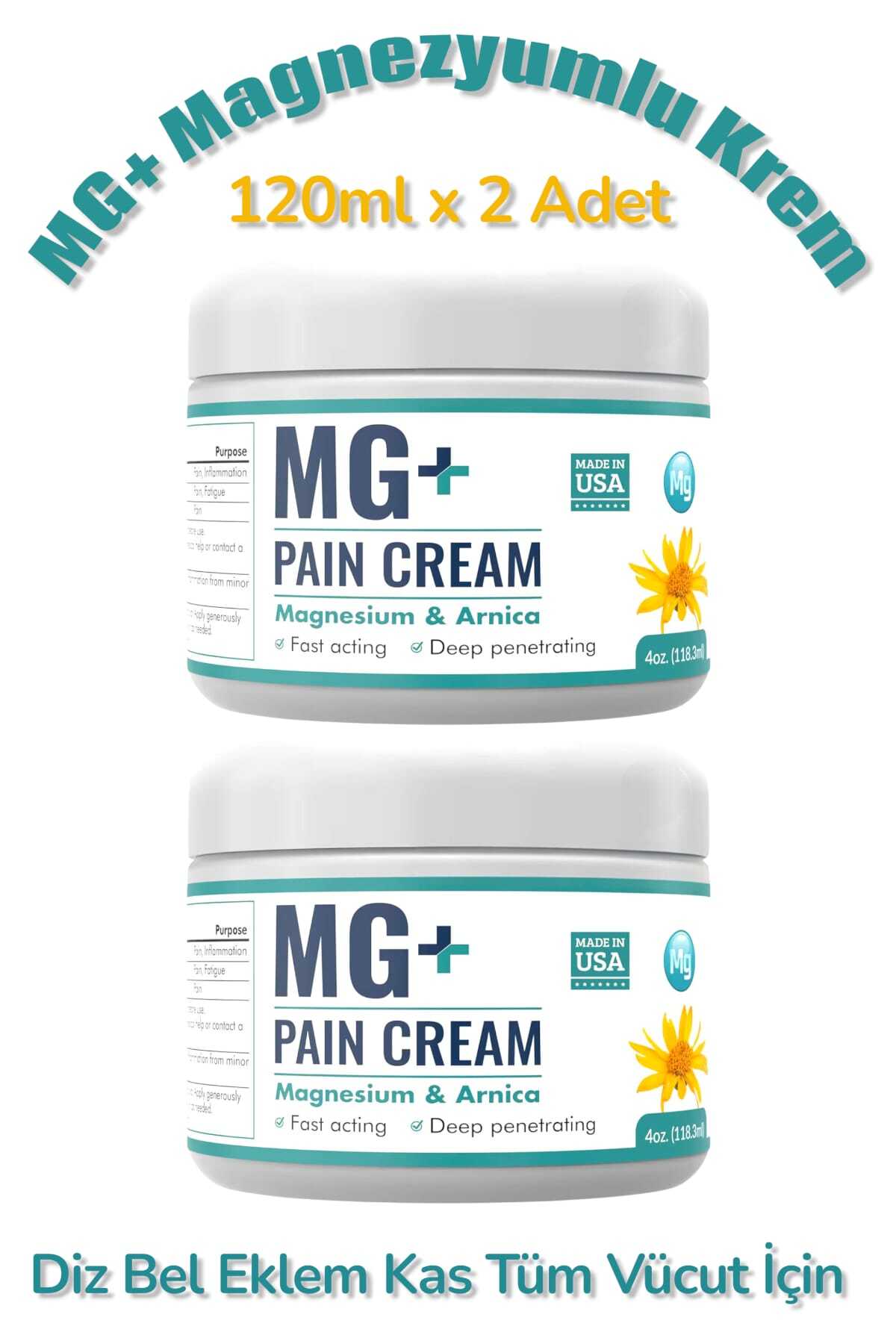 Magnezyumlu Krem 2 Adet - Magnezyumlu Krem — ULF-MGMAGNESİUM-2 — تصویر 2 از 3