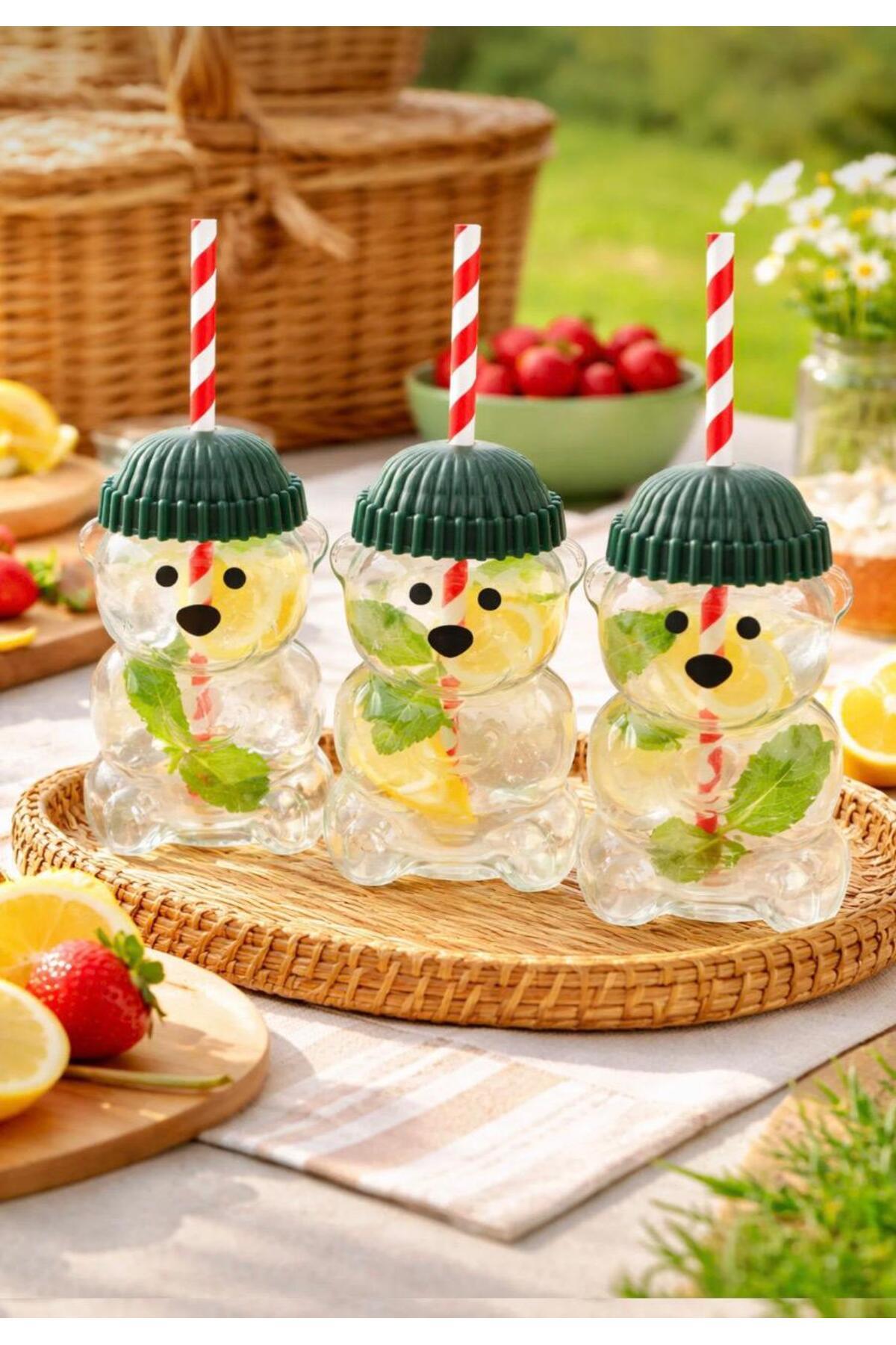 CKM silikon Sevimli Ayıcık Pipetli Eğitim Bardağı fotoğrafı 2 (önizleme)