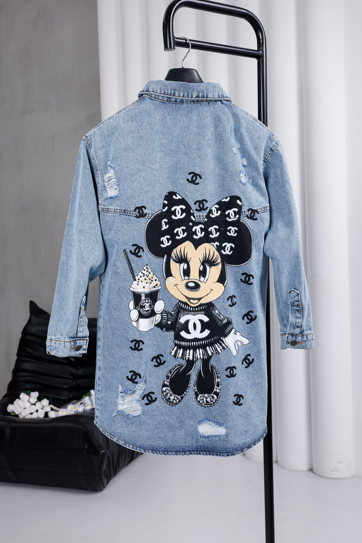 ozzıy34 Kadın kot ceket oversize