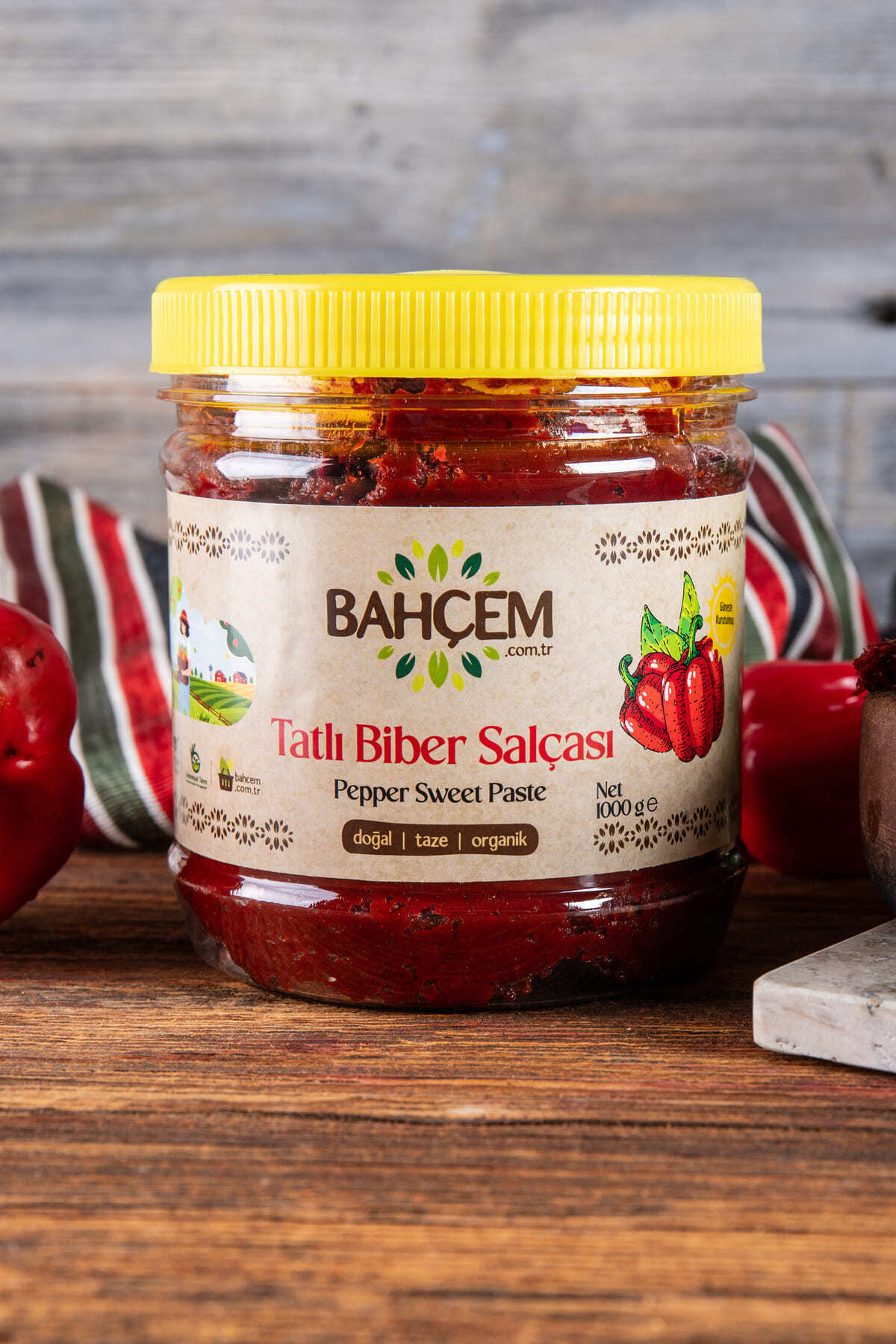 Bahçem Antep Usulü Tatlı Biber Salçası 1 Kg - Fiyatı, Yorumları