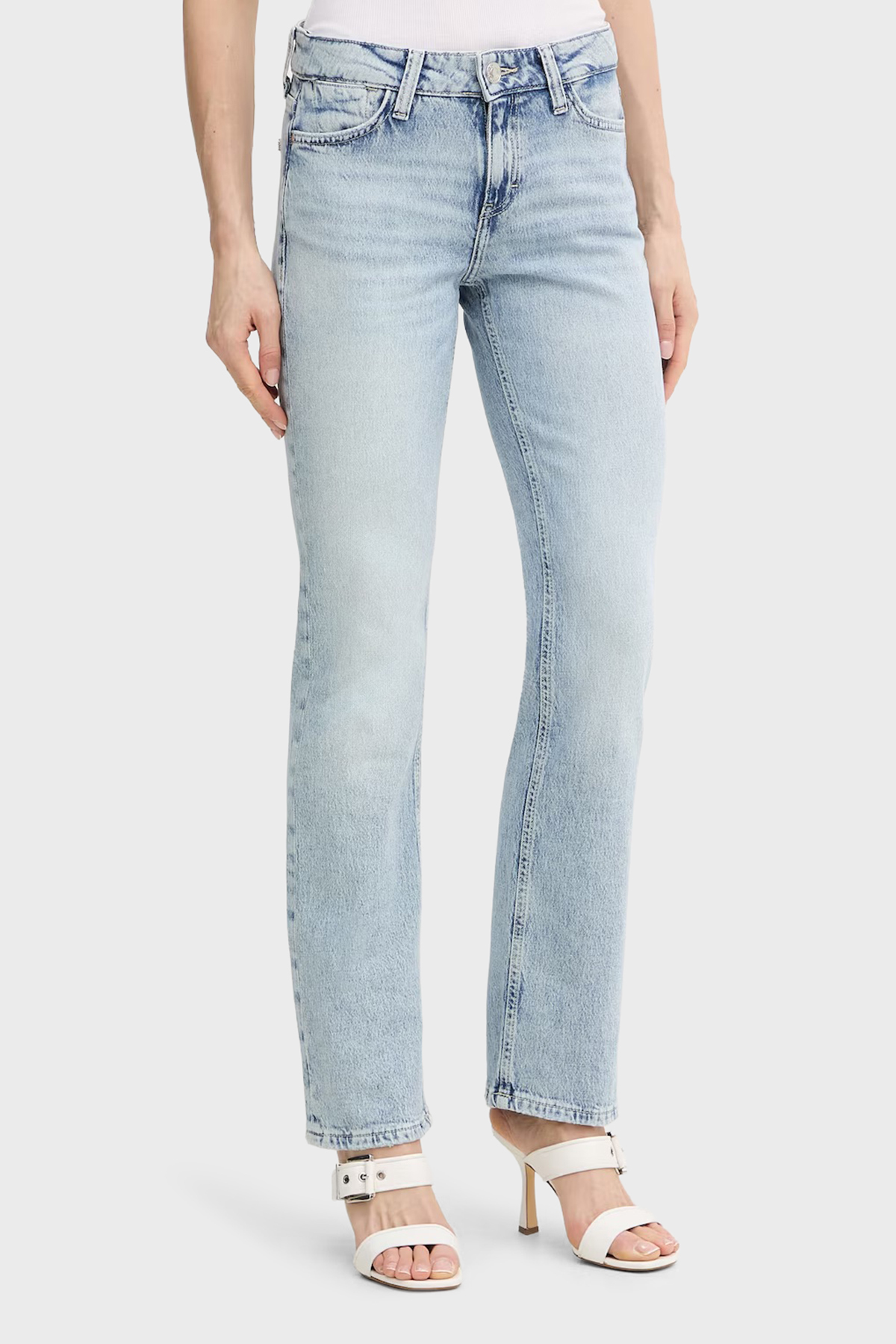 Guess Nicky Cotton Lu Regular Fit Normal Waist Straight Leg Jean