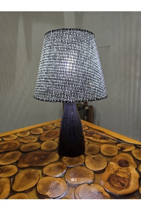 atolye okyanus El Yapımı Seramik Abajur – Modern Dekoratif Masa Lambası | Şık...