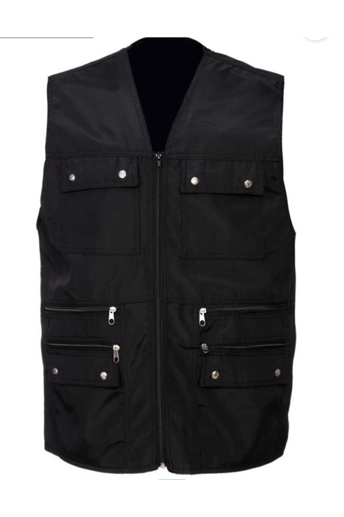 Tekstilfuarı  ERKEK ÇOK CEPLİ KETEN AVCI YELEK