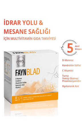 FAYNMED FAYNBLAD D-Mannoz Cranberry Kondroitin Sülfat Ve Hyaluronik Asit 30 Saşe