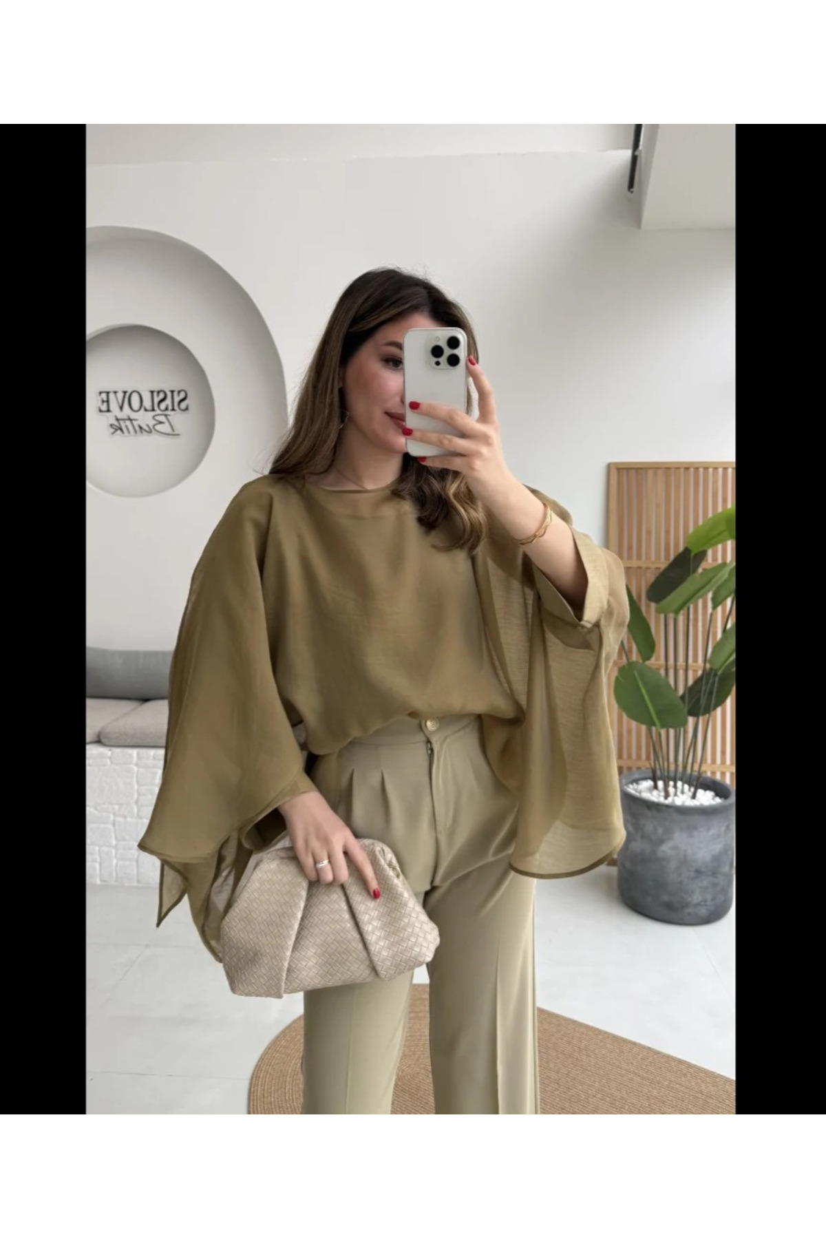 My Blog Bluza Olive z frędzlami – 5026