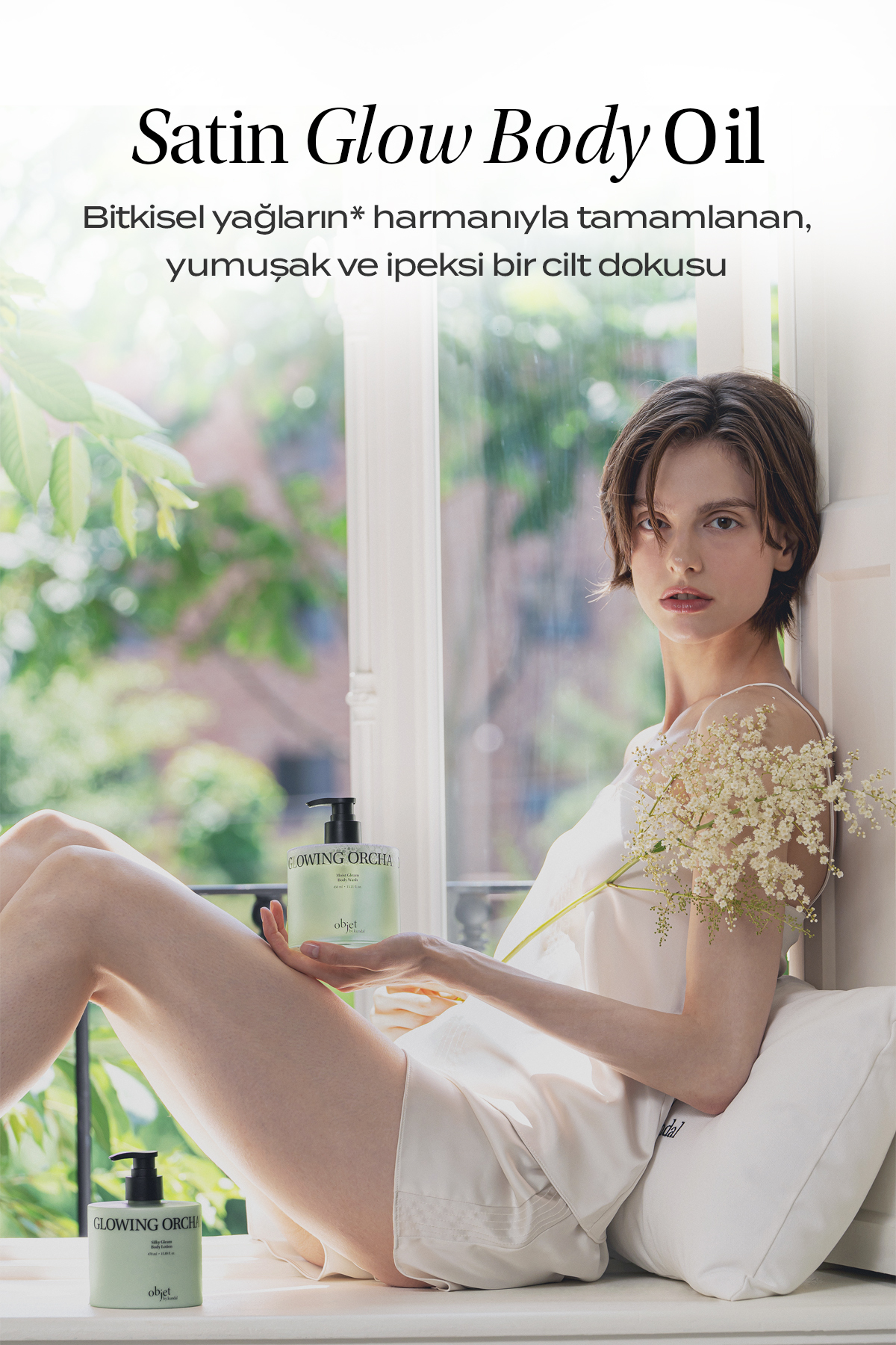 Yaşlanma Karşıtı Saten Bitişli Vücut Losyonu Silky Gleam Body Lotion (Santal Rose) — 9175 — تصویر 9 از 9
