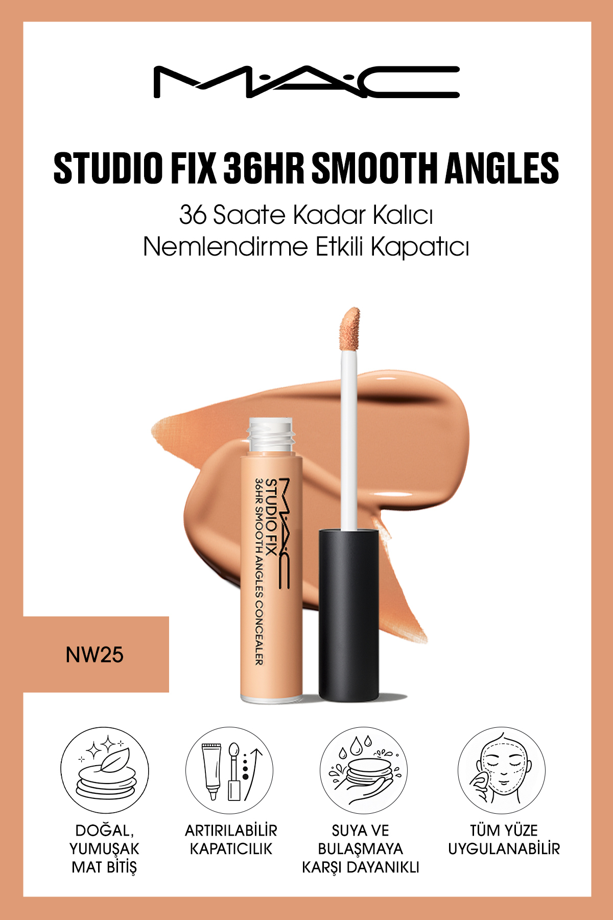 کانسیلر Studio Fix 36HR Smooth Angles با اثر مرطوب‌کنندگی ماندگار تا 36 ساعت - بژ — بژ 142119