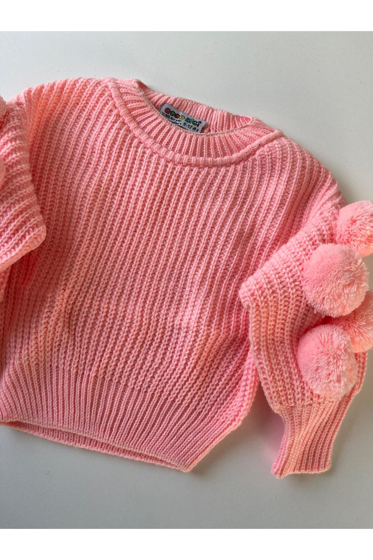 ELAGÜL Ponponlu Triko Kazak fotoğrafı 3 (önizleme)