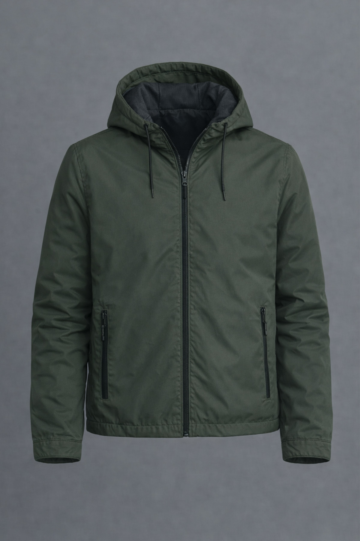 DAMGA JEANS  Erkek Basic Günlük Haki Yağmurluk & Rüzgarlık - Görsel 3