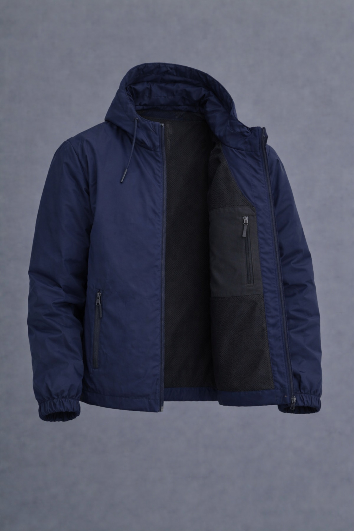 DAMGA JEANS  Erkek Basic Günlük Lacivert Yağmurluk & Rüzgarlık - Görsel 2