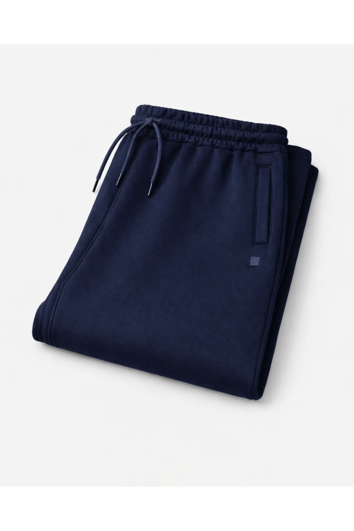 BattalModa Erkek Büyük Beden Lacivert İki İplik Cep Fermuarlı Eşofman Altı 3XL-4XL-5XL-6XL-7XL-8XL görsel 3