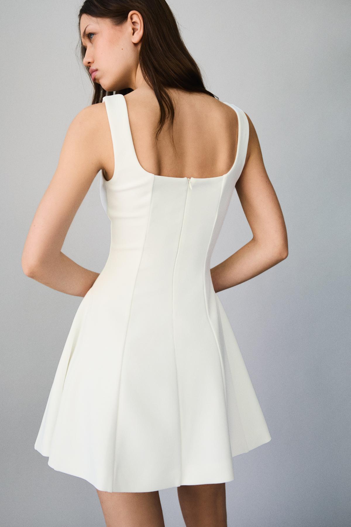 Bershka  Volanlı etek elbise - Görsel 3