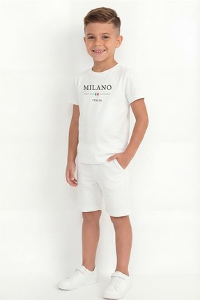 par lingerie pl Erkek Çocuk Baskılı Şortlu Takım B6