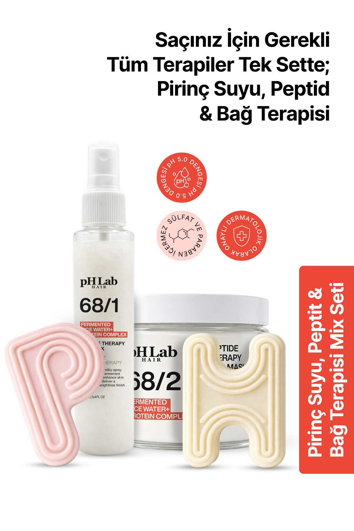 Ph Lab PhLab Hair Bond Therapy Komple Bakım Seti, Fermente Pirinç Suyu & Protein Complex - Fiyatı, Yorumları