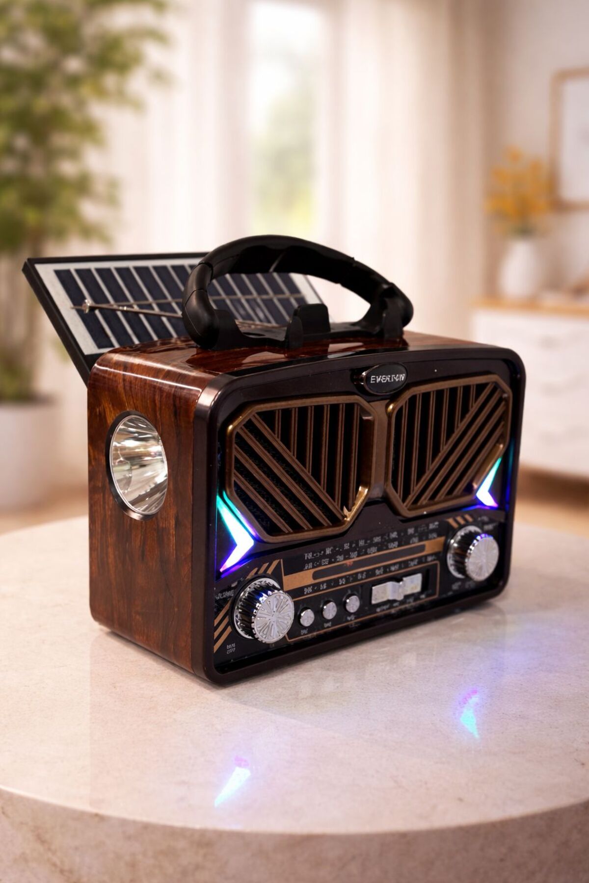 BLOMSTER Everton Rt-571 Solar Enerjili Nostajık Bluethoot Radyo