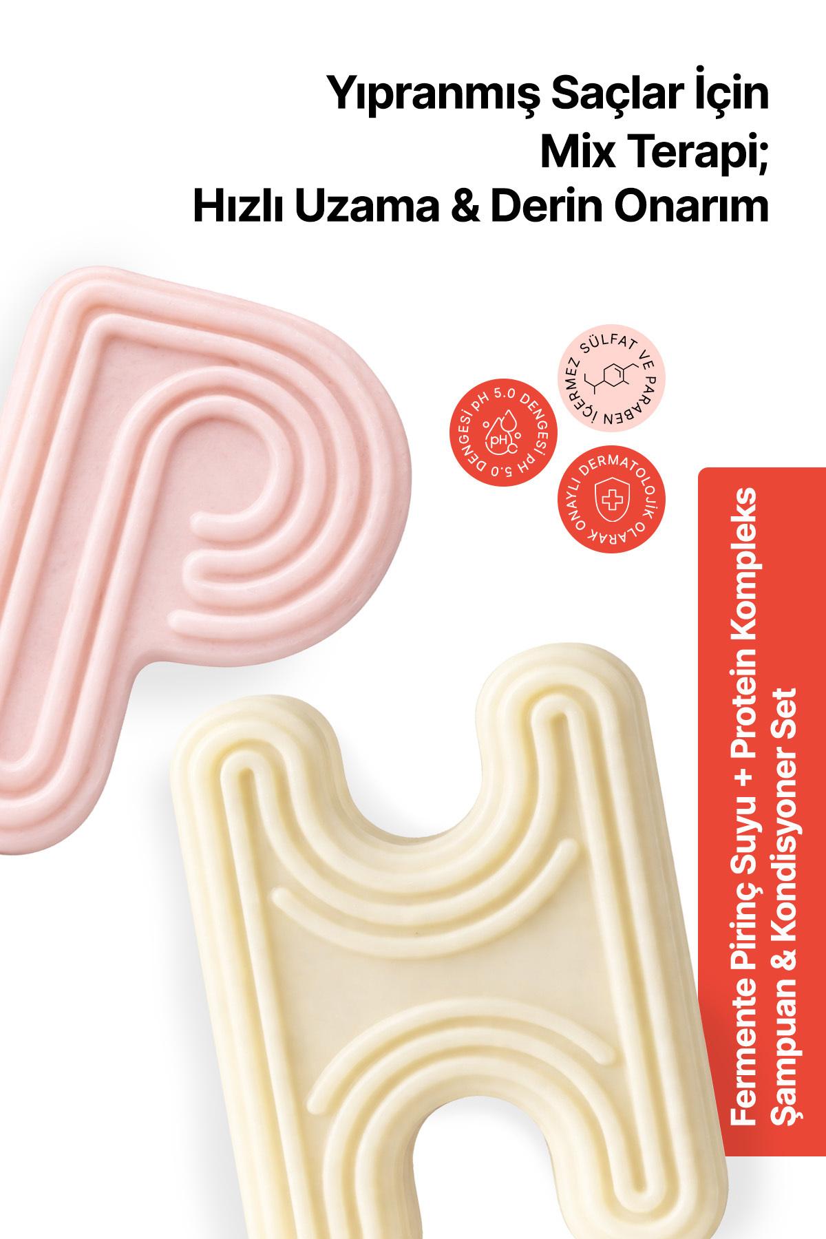 Ph Lab PhLab Hair P+H Seti, Fermente Pirinç Suyu & Protein Complex Katı Şampuan & Kondisyoner Set - Fiyatı, Yorumları