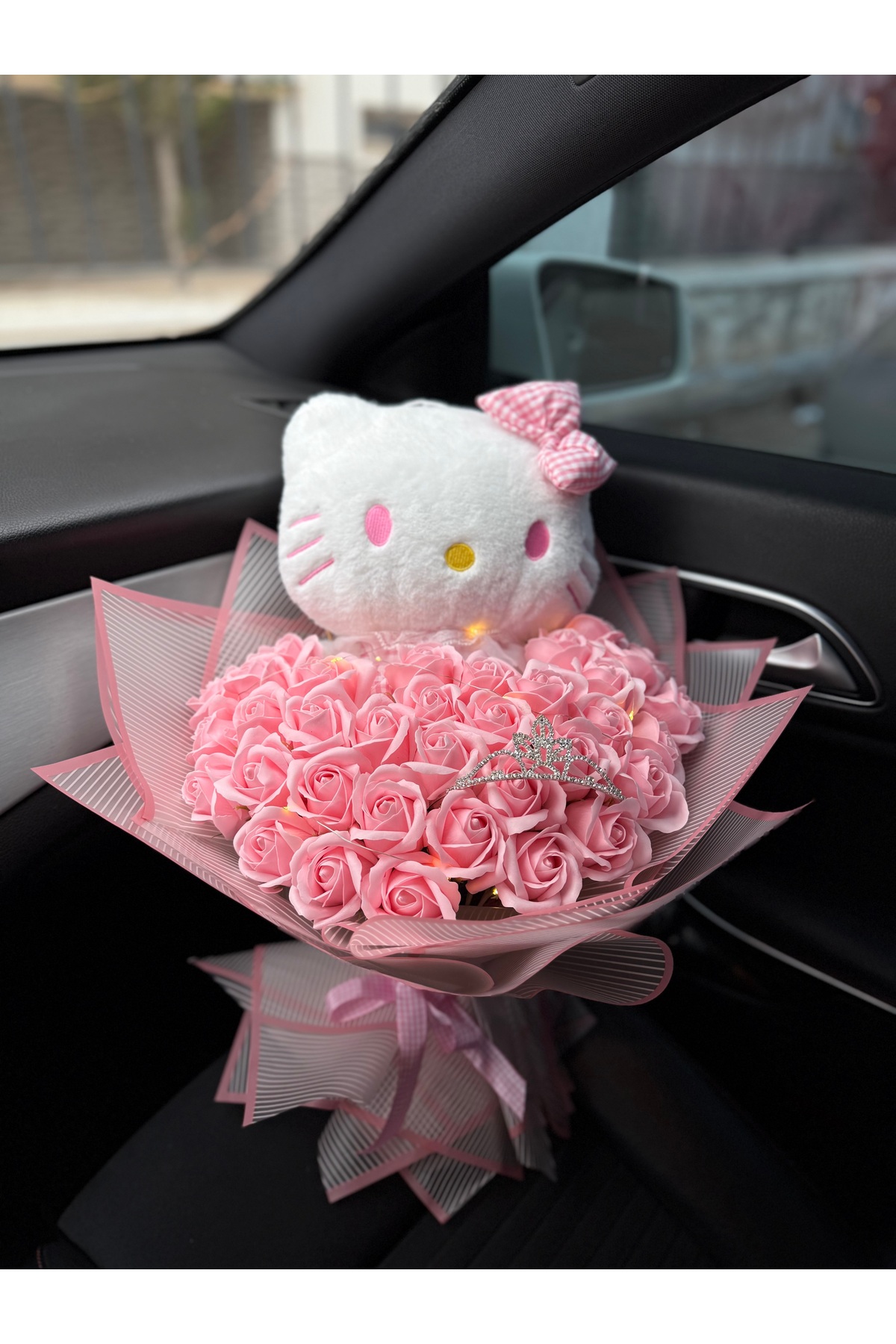 【激レア】デッドプールとお揃い！ Hello Kitty リュックと時計 セット pink collection Büyük boy Hello Kitty özel tasarım led ışıklı