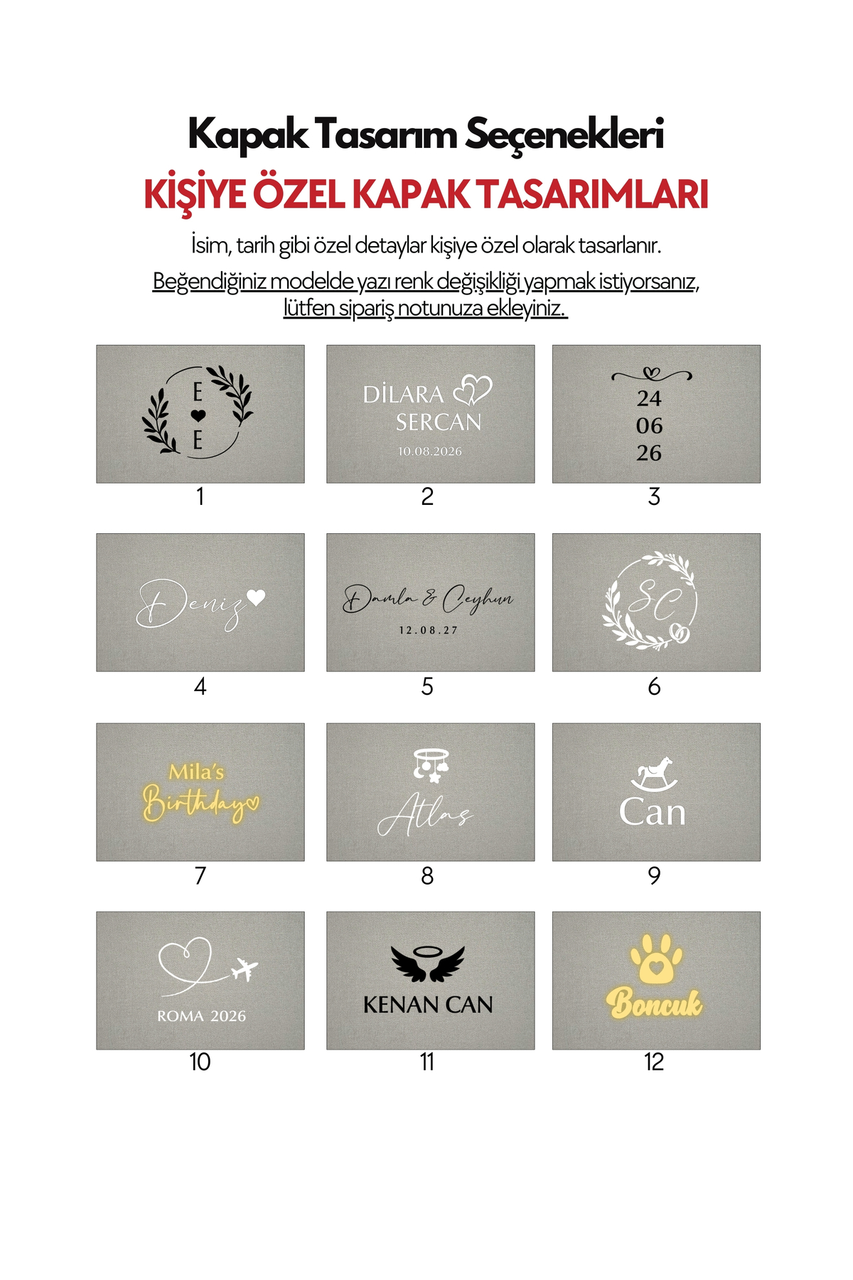 Norm Design L Büyük, KETEN | Düğün, Bebek, Albüm, Hatıra Saklama Kutusu | Kişiselleştirilebilir | Gri fotoğrafı 4 (önizleme)