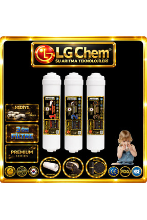 ligth gastro LG Chem 3 ÖN FİLTRE SU ARITMA CİHAZLARI İÇİN PREMIUM SERIES FİLT...