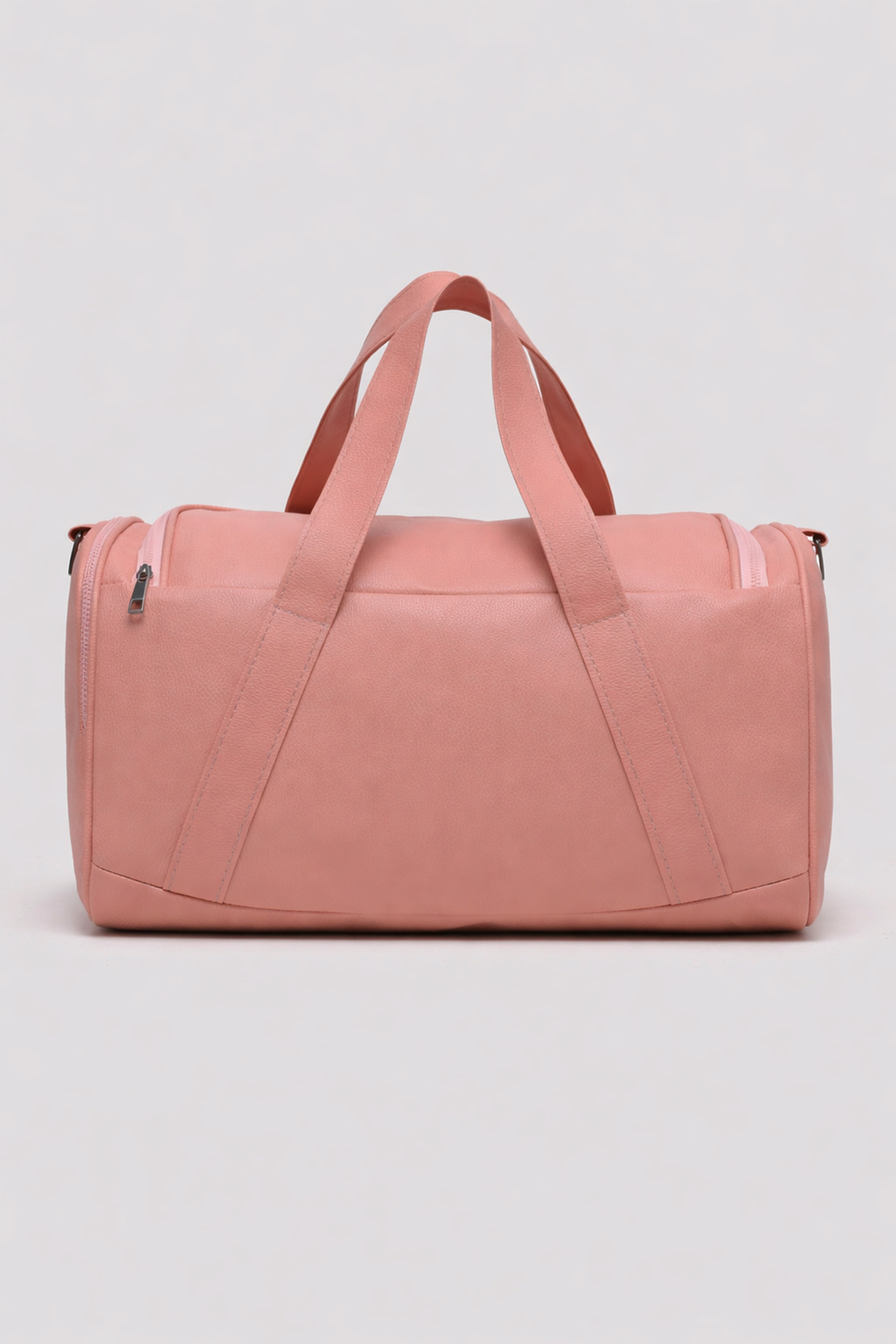 KAFF  Pudra Suni Deri Yan Ayakkabı Bölmeli Unisex Geniş Hacimli Seyahat Spor Fitness Spor Çantası - 00124 - Görsel 7