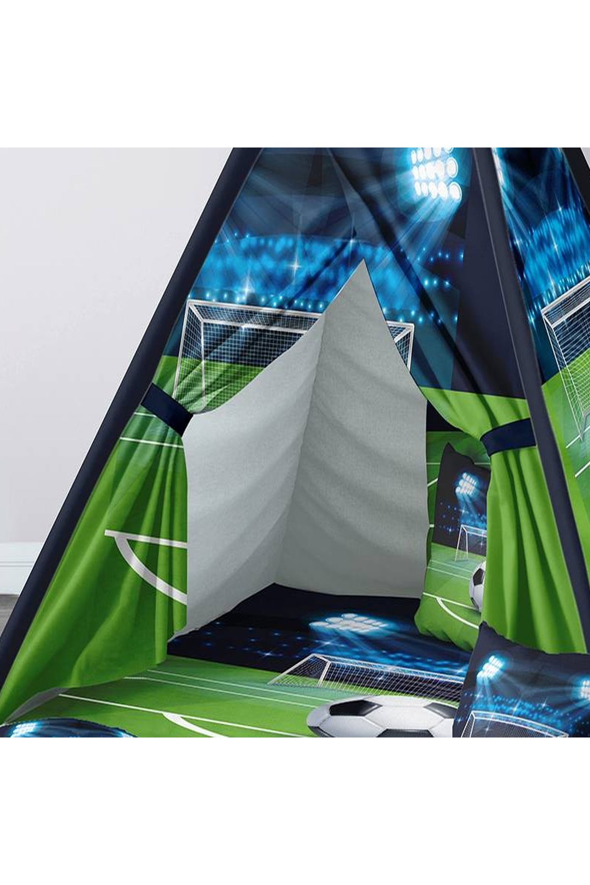 instababyrooms Çocuk Oyun Çadırı Futbol Dijital Baskılı fotoğrafı 3 (önizleme)