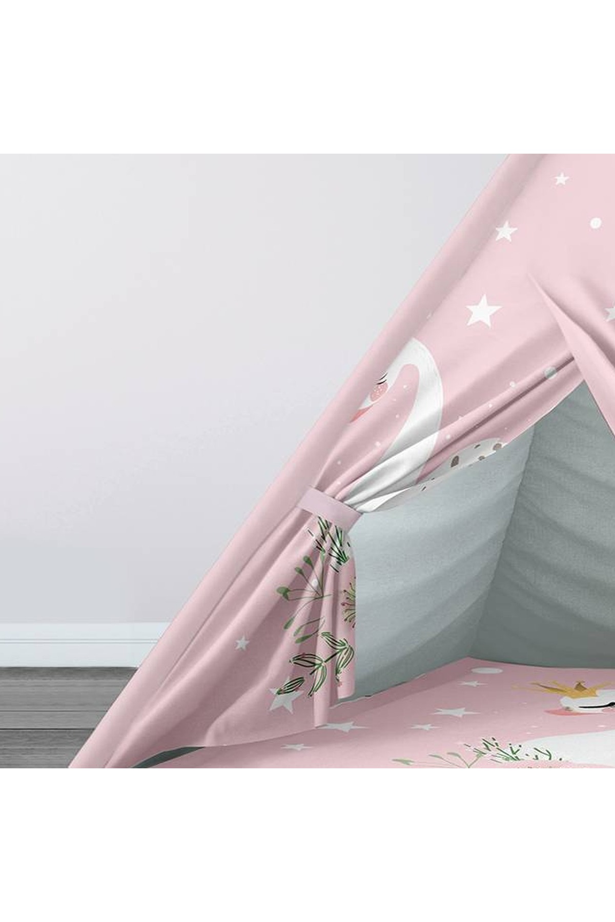 instababyrooms Çocuk Oyun Çadırı Kuğu Dijital Baskılı fotoğrafı 2 (önizleme)